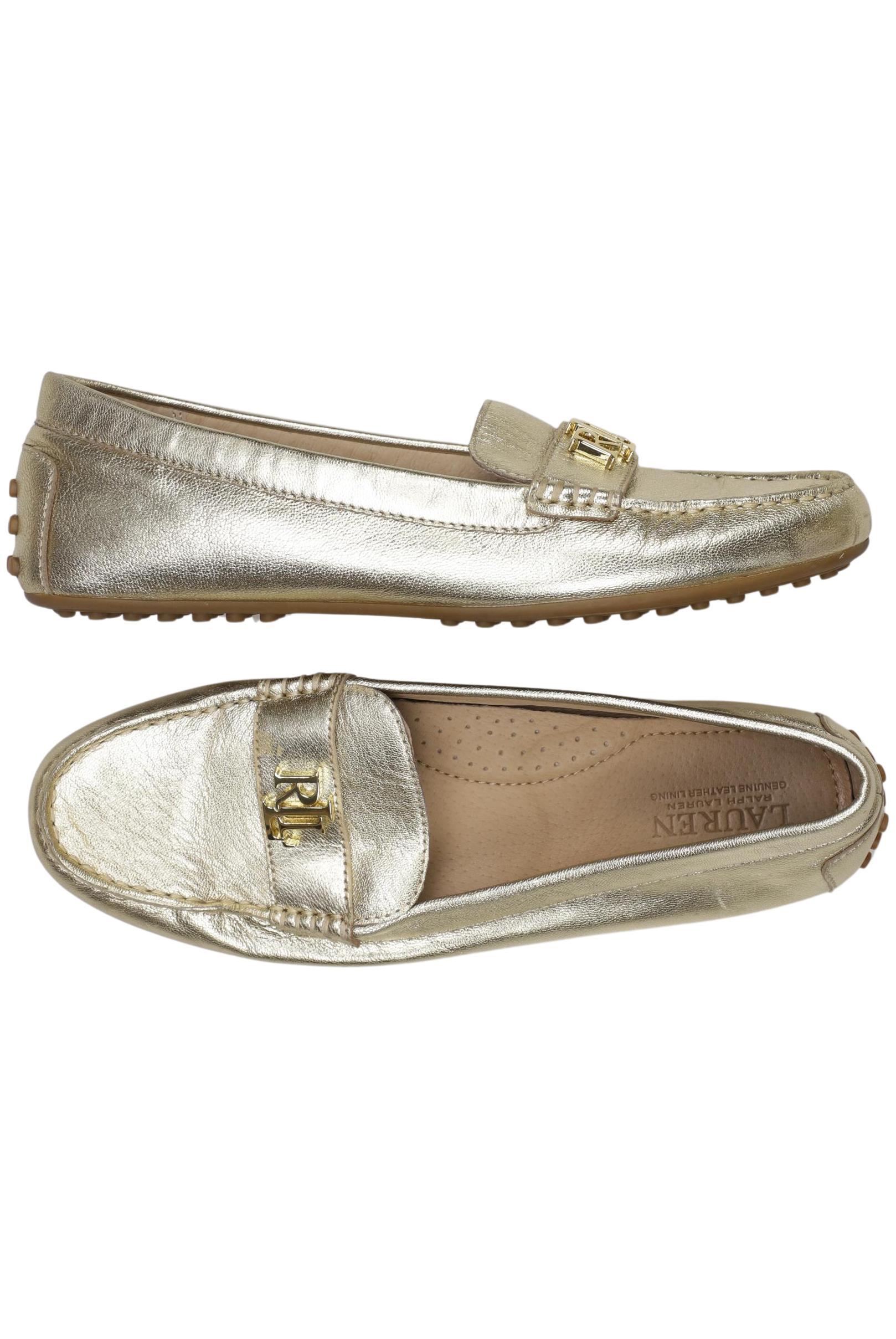 

Lauren Ralph Lauren Damen Halbschuh, gold, Gr. 38