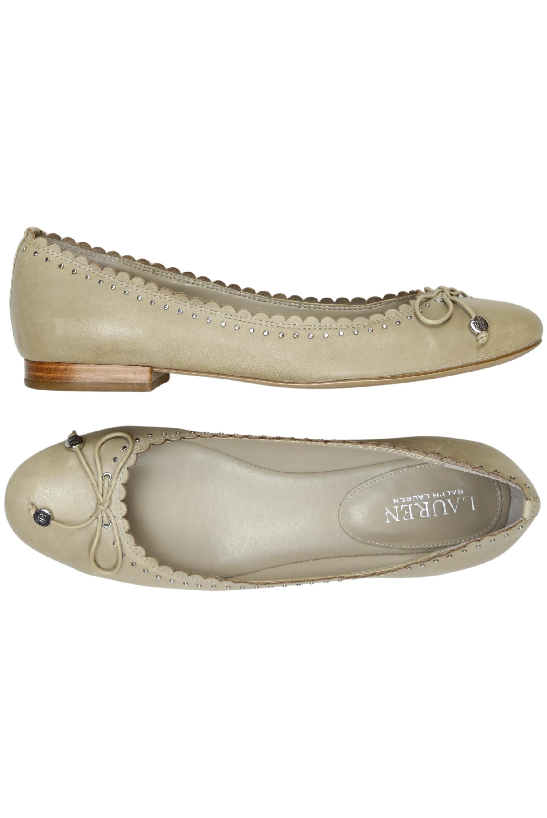 

Lauren Ralph Lauren Damen Ballerinas, beige, Gr. 8.5
