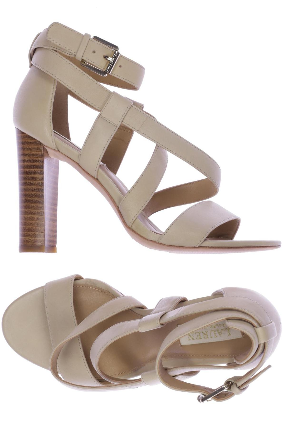 

Lauren Ralph Lauren Damen Sandale, beige, Gr. 6.5
