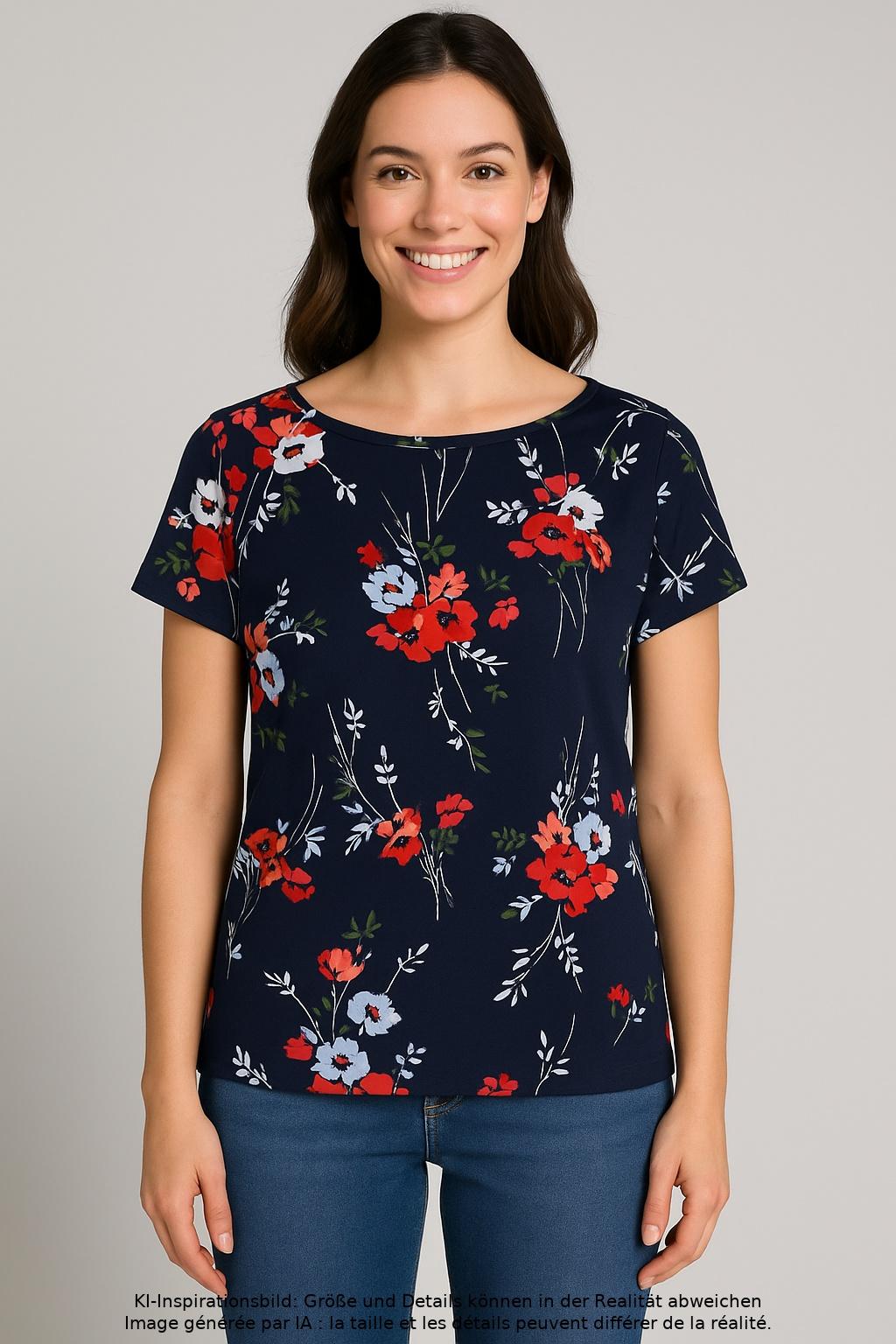 

Lauren Ralph Lauren Damen T-Shirt, marineblau, Gr. 36