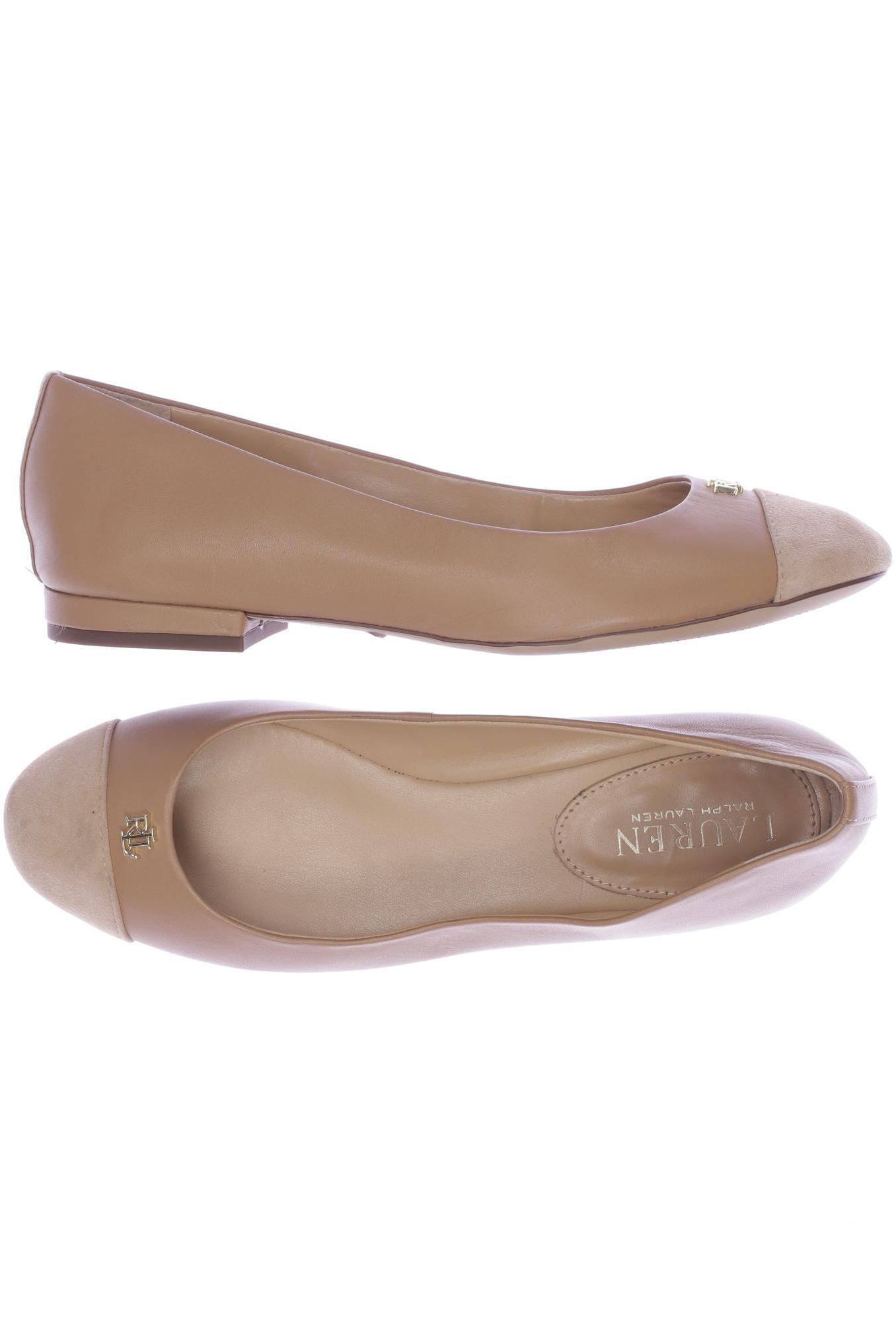 

Lauren Ralph Lauren Damen Ballerinas, beige, Gr. 7.5