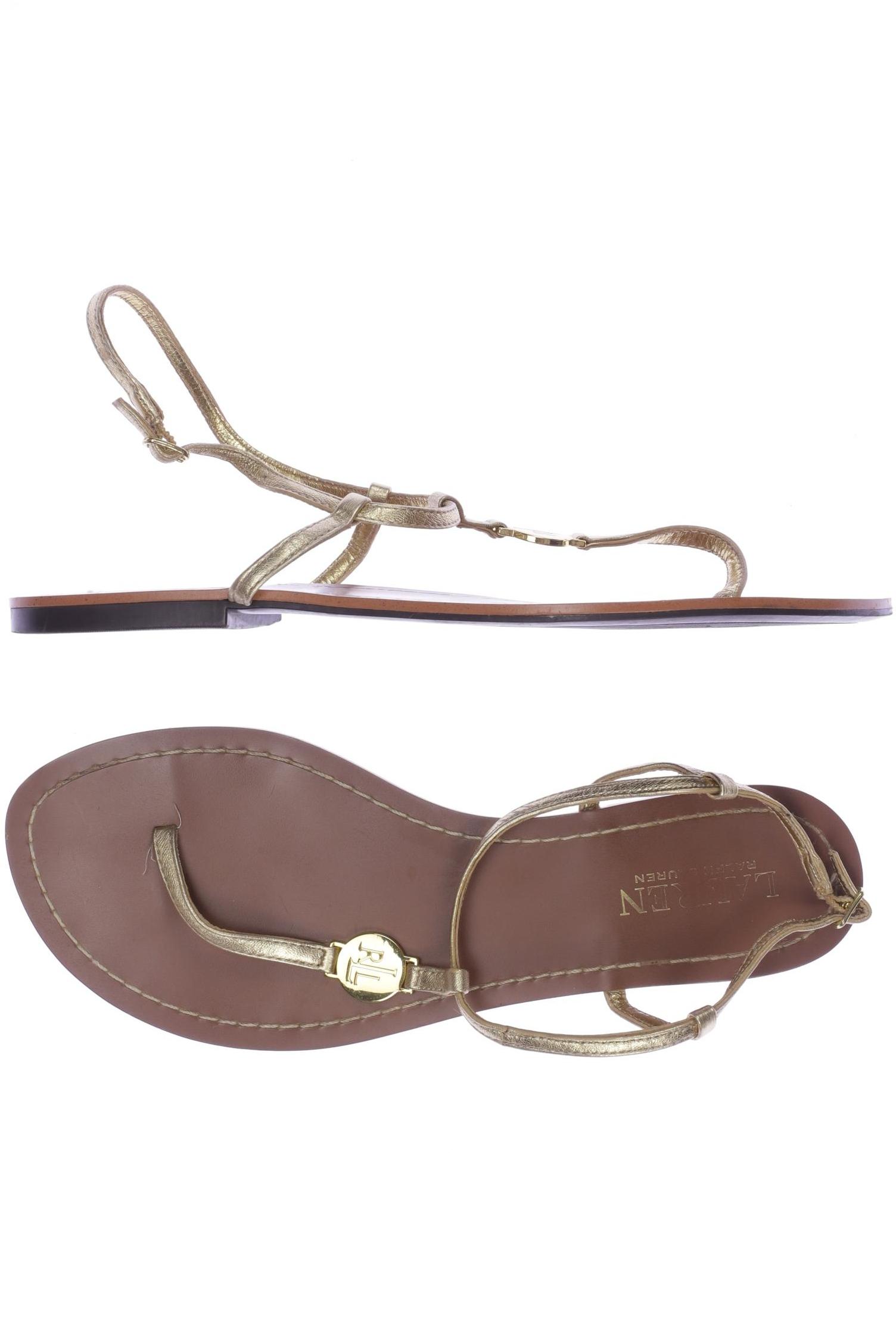 

Lauren Ralph Lauren Damen Sandale, beige, Gr. 8.5