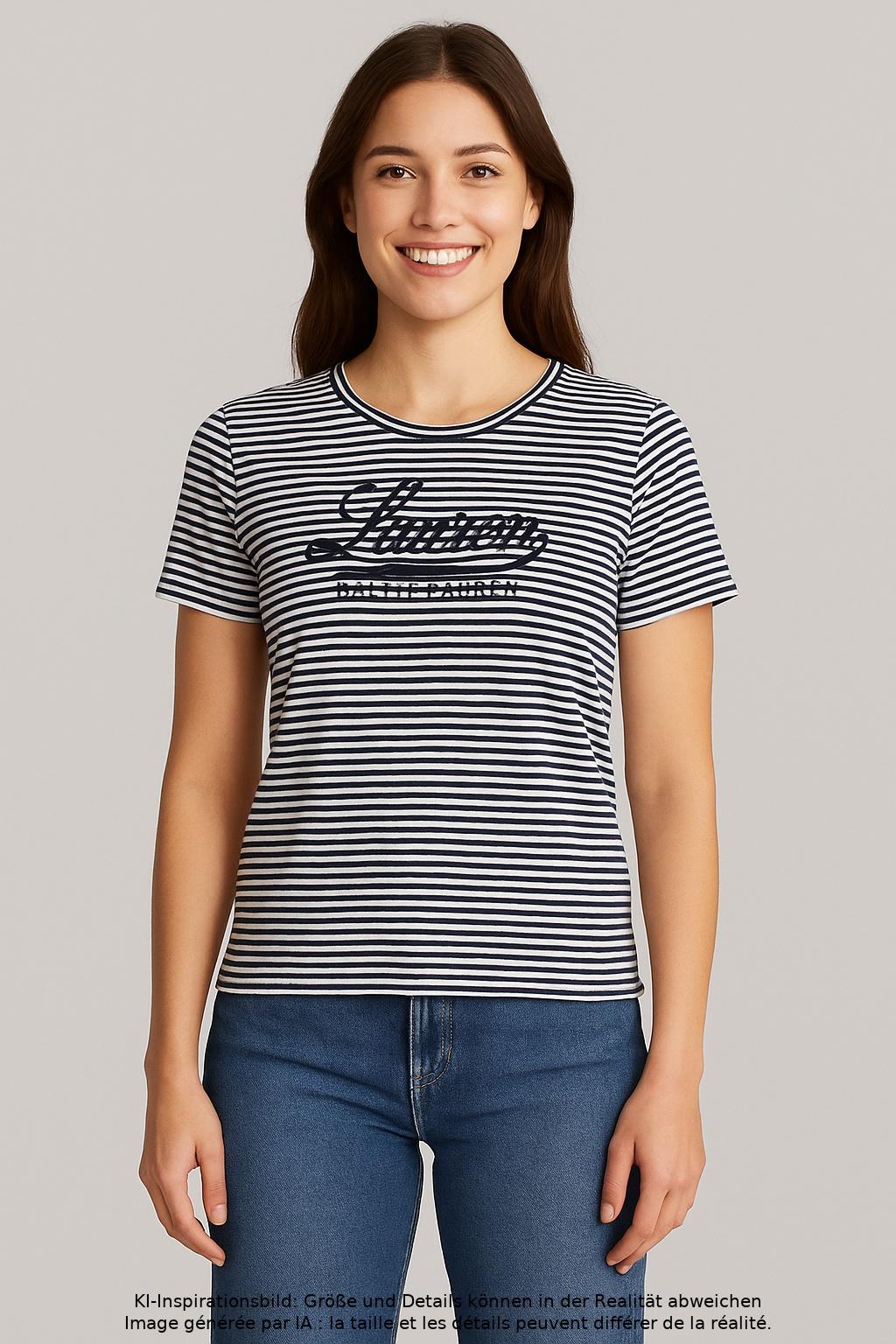 

Lauren Ralph Lauren Petite Damen T-Shirt, mehrfarbig, Gr. 36