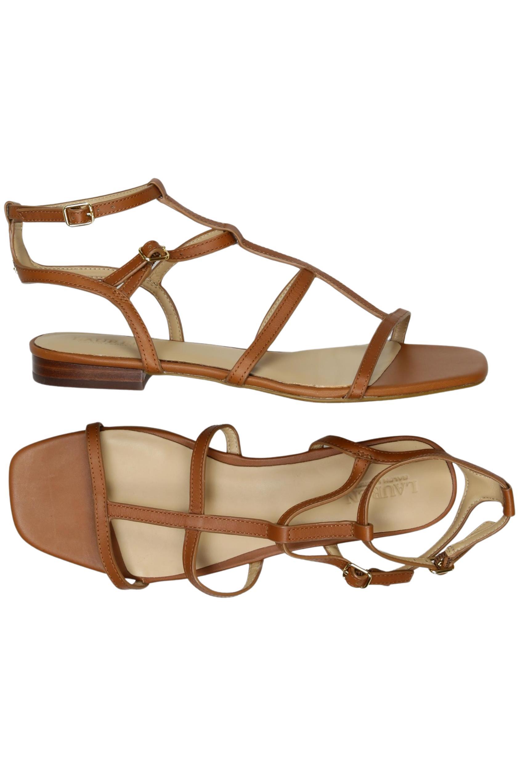 

Lauren Ralph Lauren Damen Sandale, braun, Gr. 8