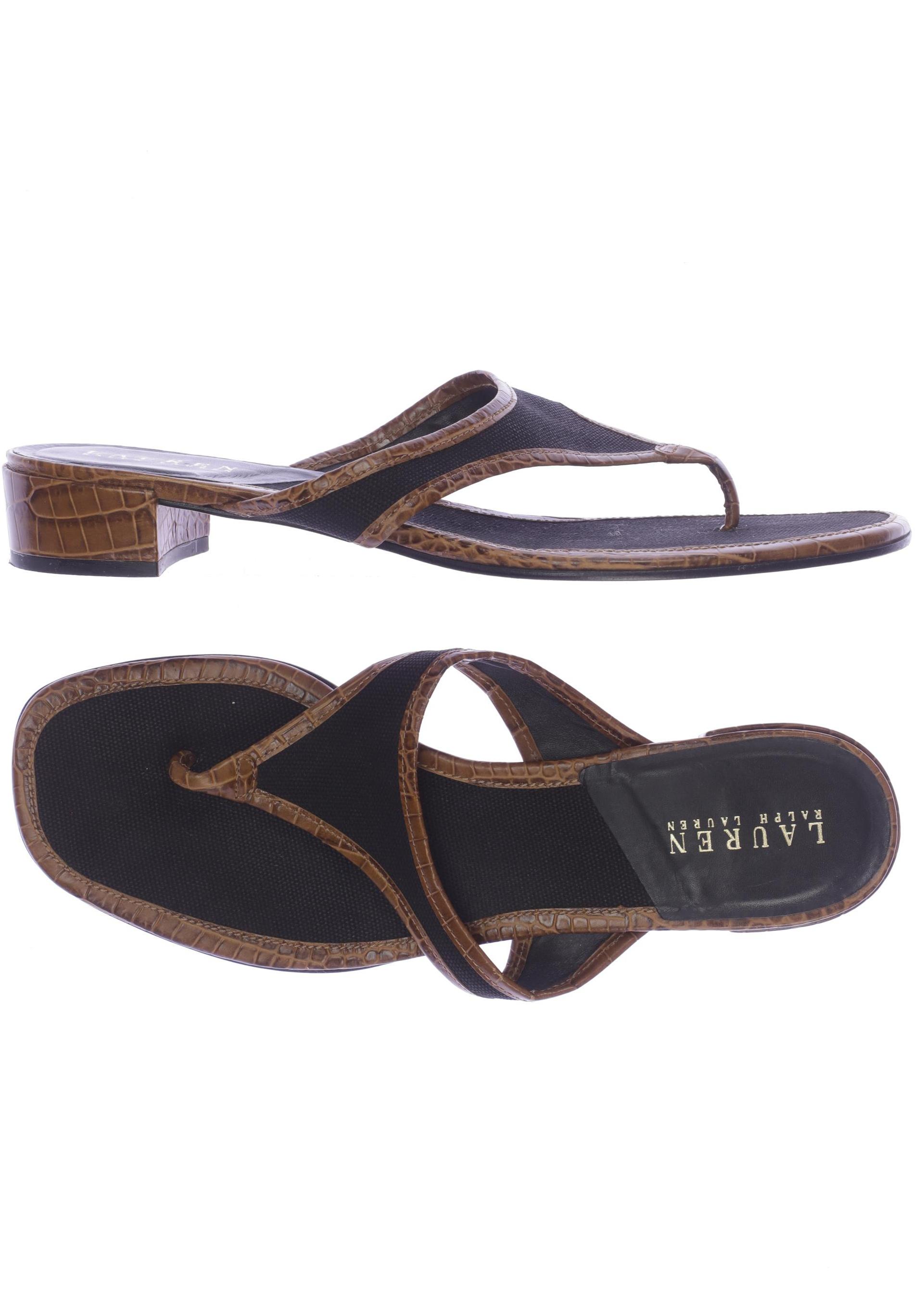 

Lauren Ralph Lauren Damen Sandale, braun, Gr. 10