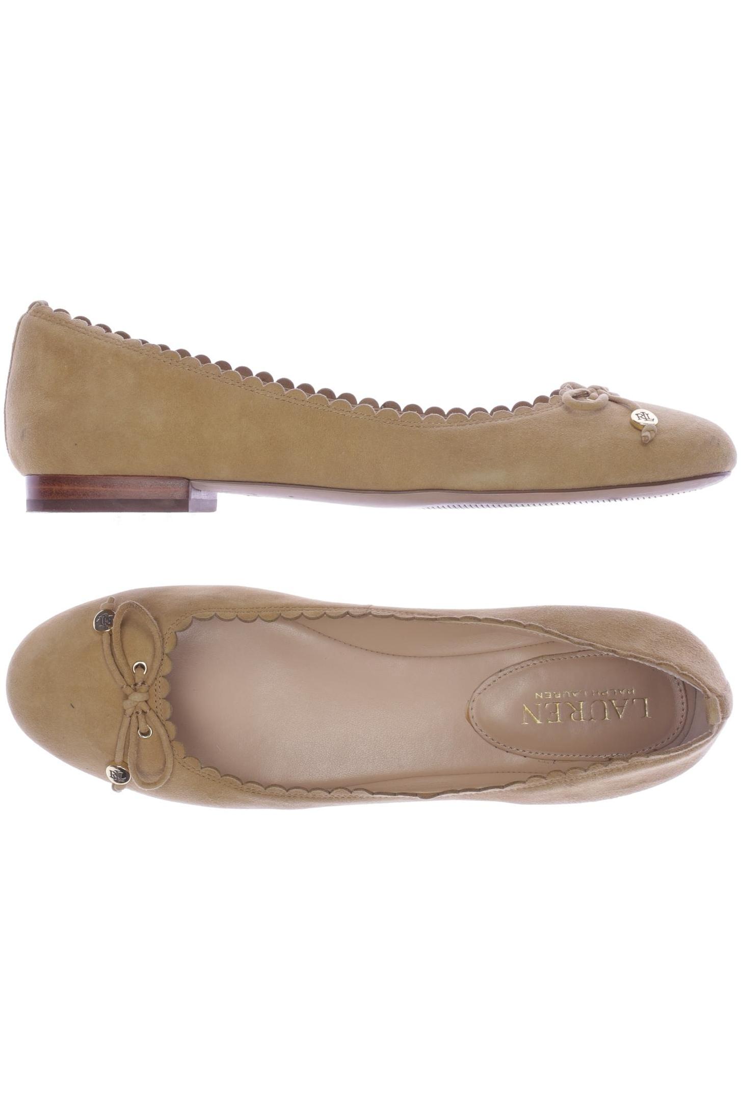

Lauren Ralph Lauren Damen Ballerinas, beige, Gr. 8