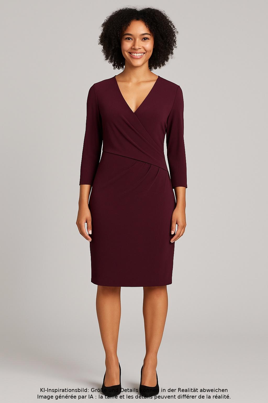 

Lauren Ralph Lauren Damen Kleid, bordeaux, Gr. 4