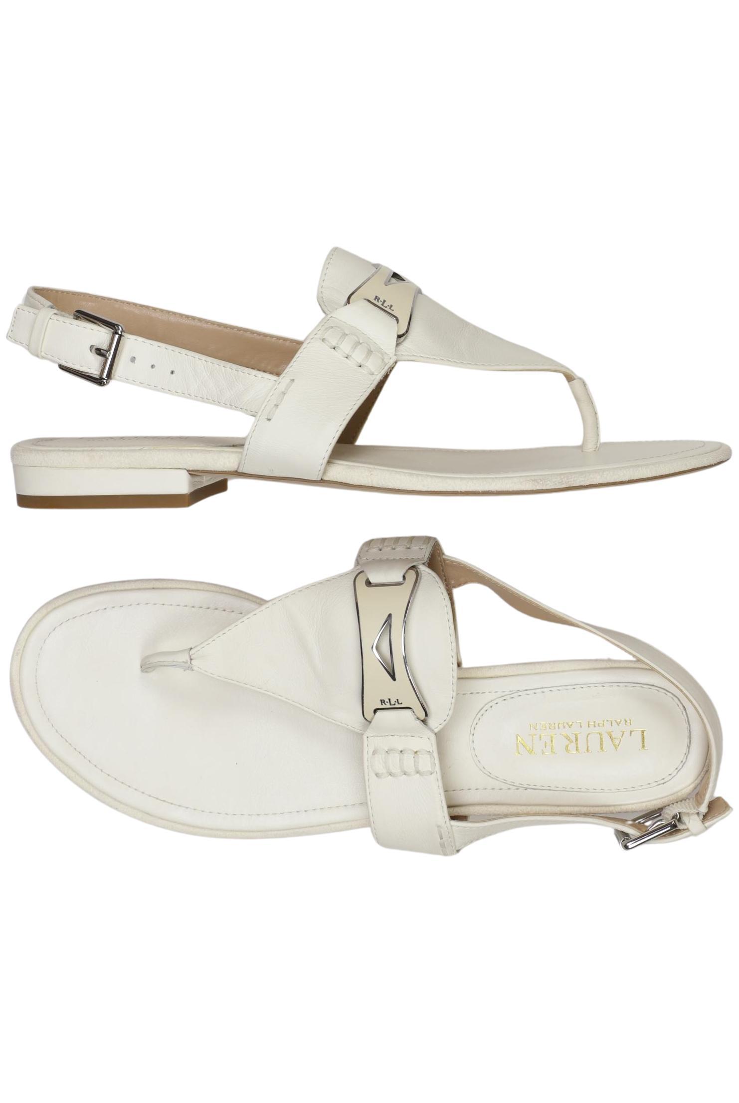 

Lauren Ralph Lauren Damen Sandale, weiß, Gr. 8.5