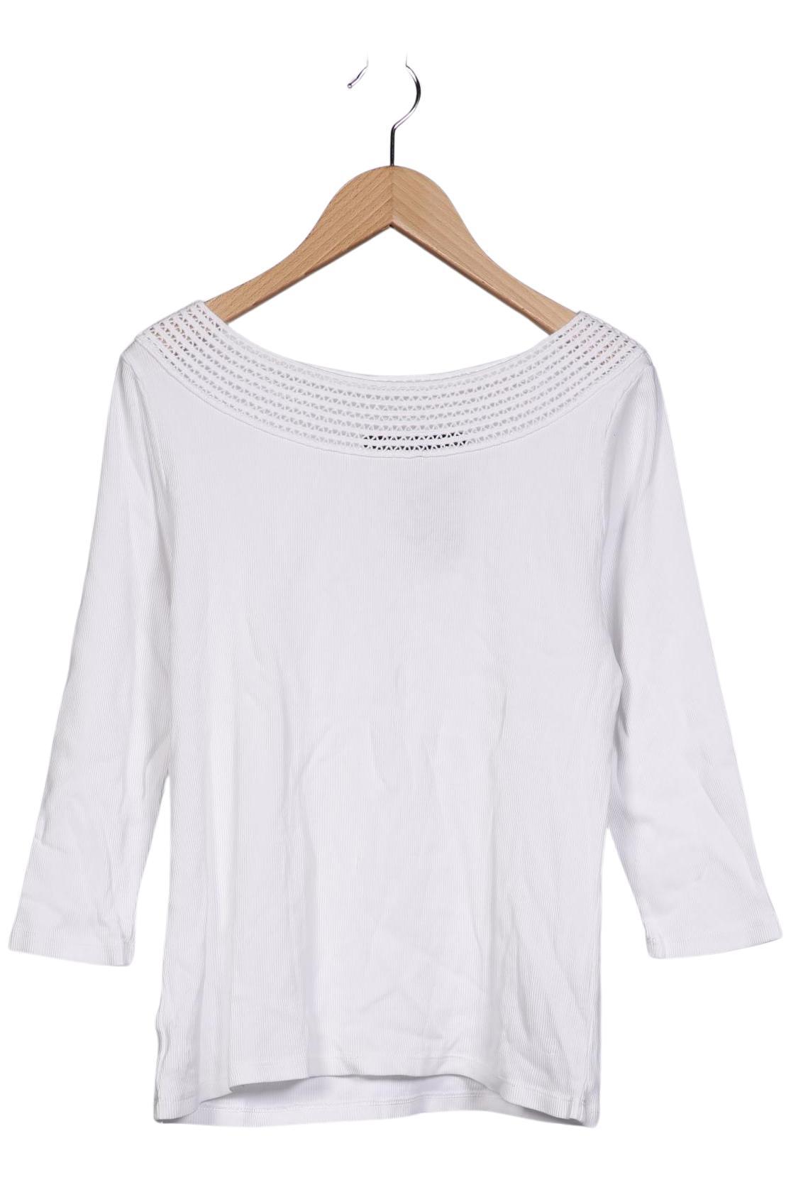 

Lauren Ralph Lauren Damen Langarmshirt, weiß, Gr. 38