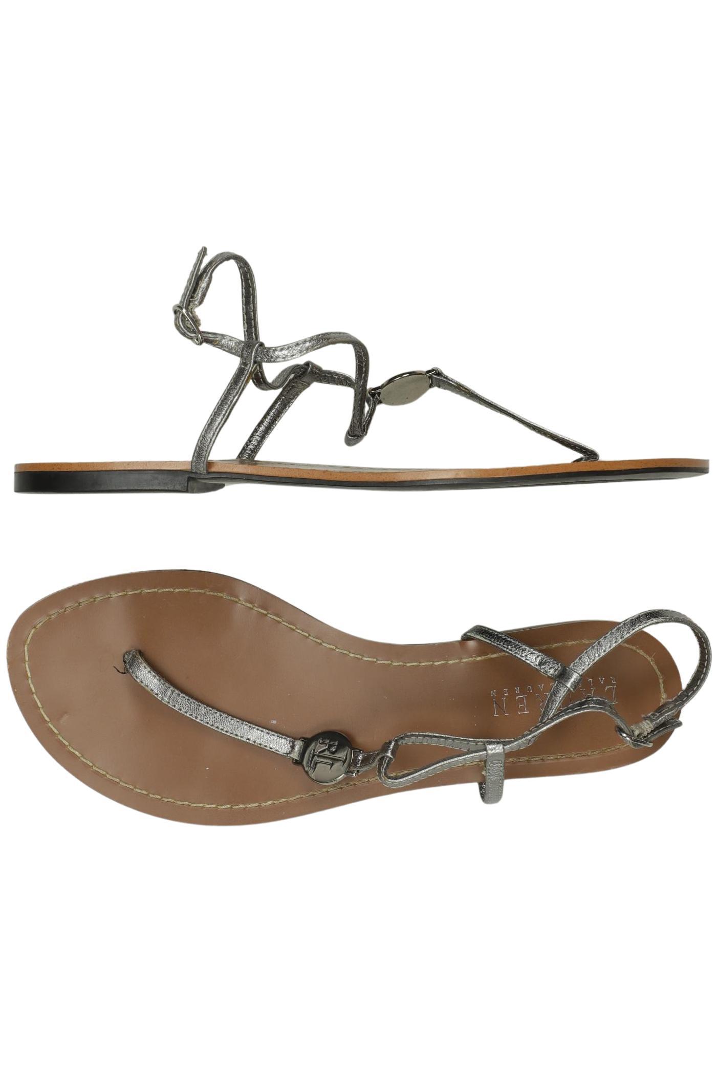 

Lauren Ralph Lauren Damen Sandale, silber, Gr. 8.5