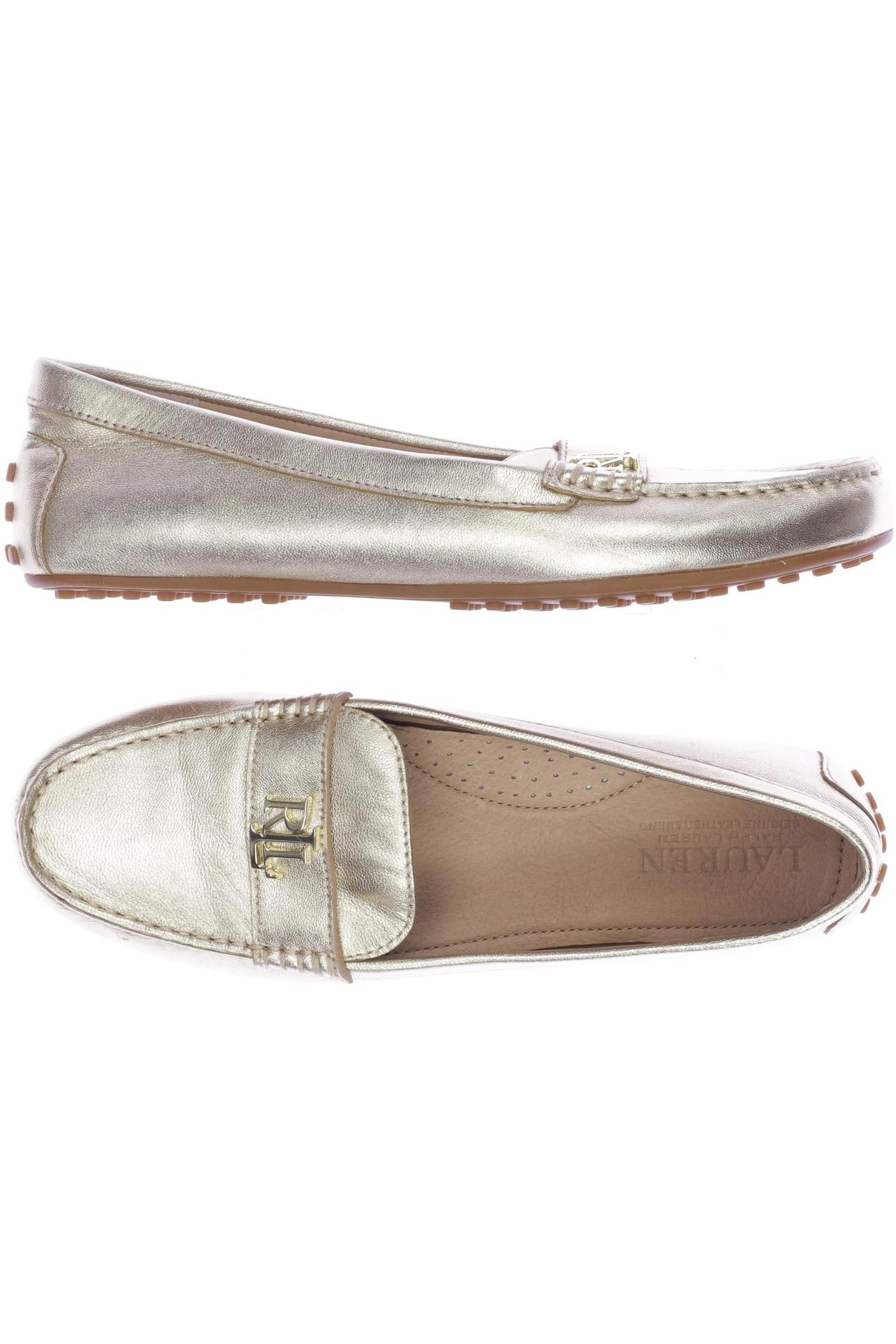 

Lauren Ralph Lauren Damen Ballerinas, gold, Gr. 39