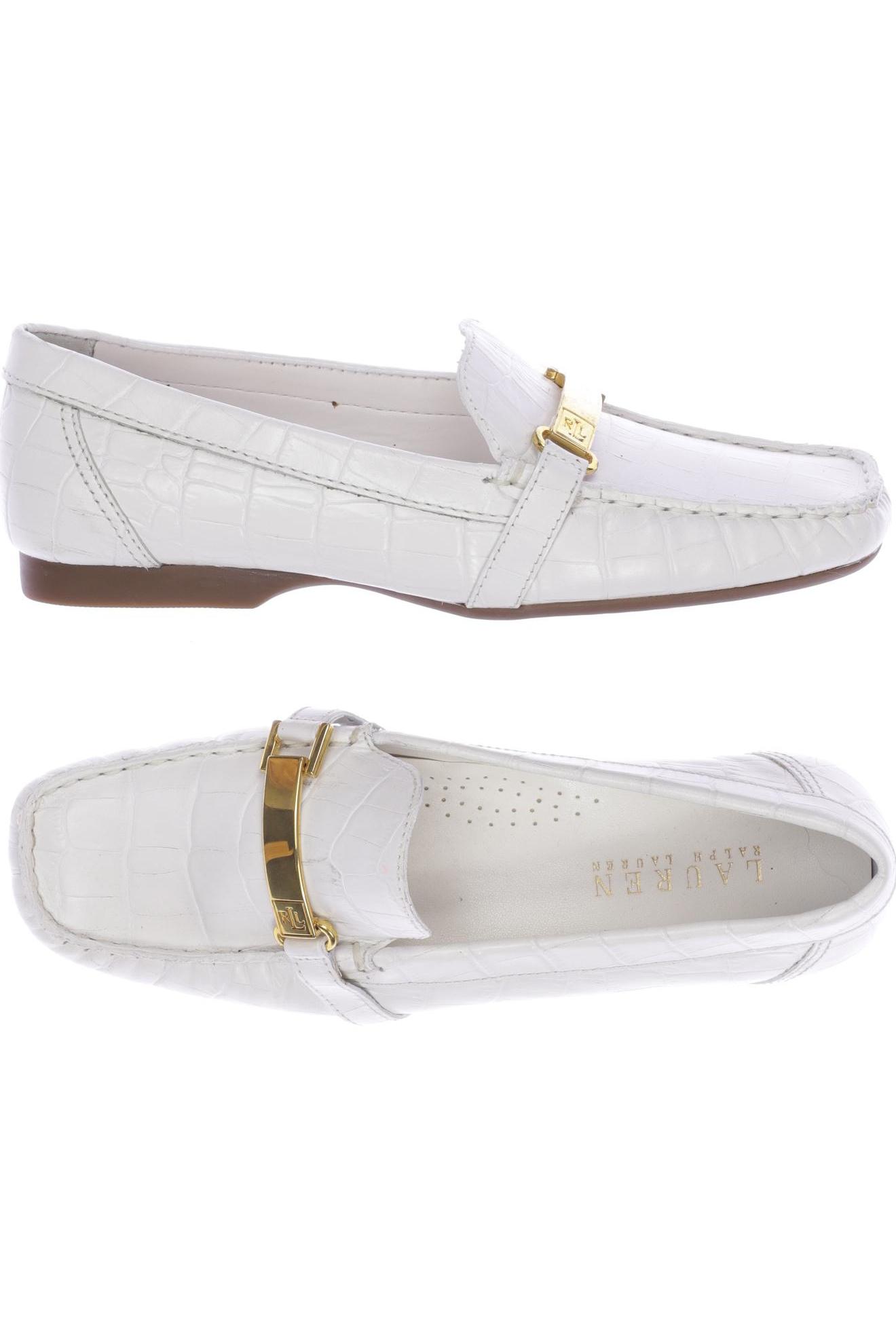 

Lauren Ralph Lauren Damen Halbschuh, weiß, Gr. 5.5