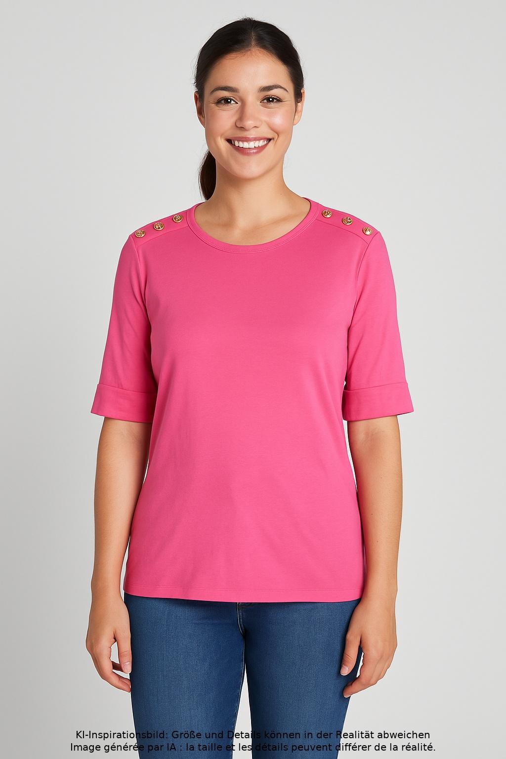 

Lauren Ralph Lauren Petite Damen T-Shirt, pink, Gr. 38