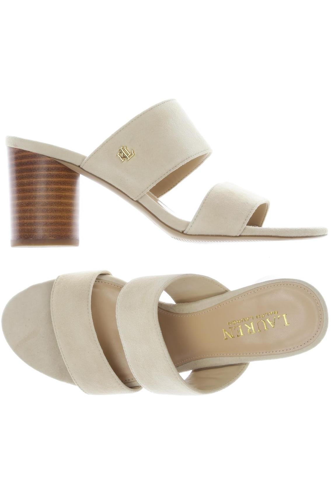 

Lauren Ralph Lauren Damen Sandale, beige, Gr. 7