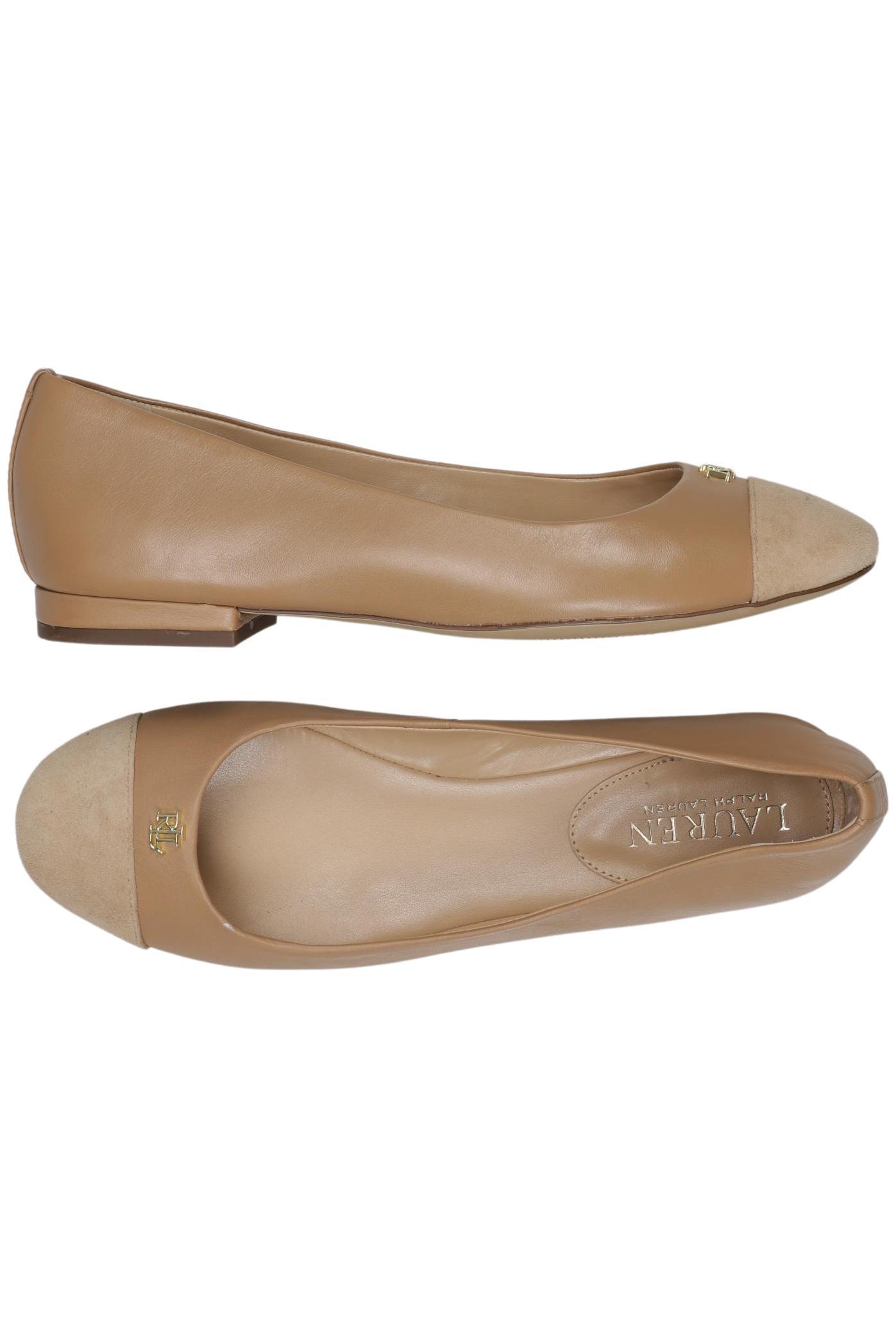 

Lauren Ralph Lauren Damen Ballerinas, beige, Gr. 7.5