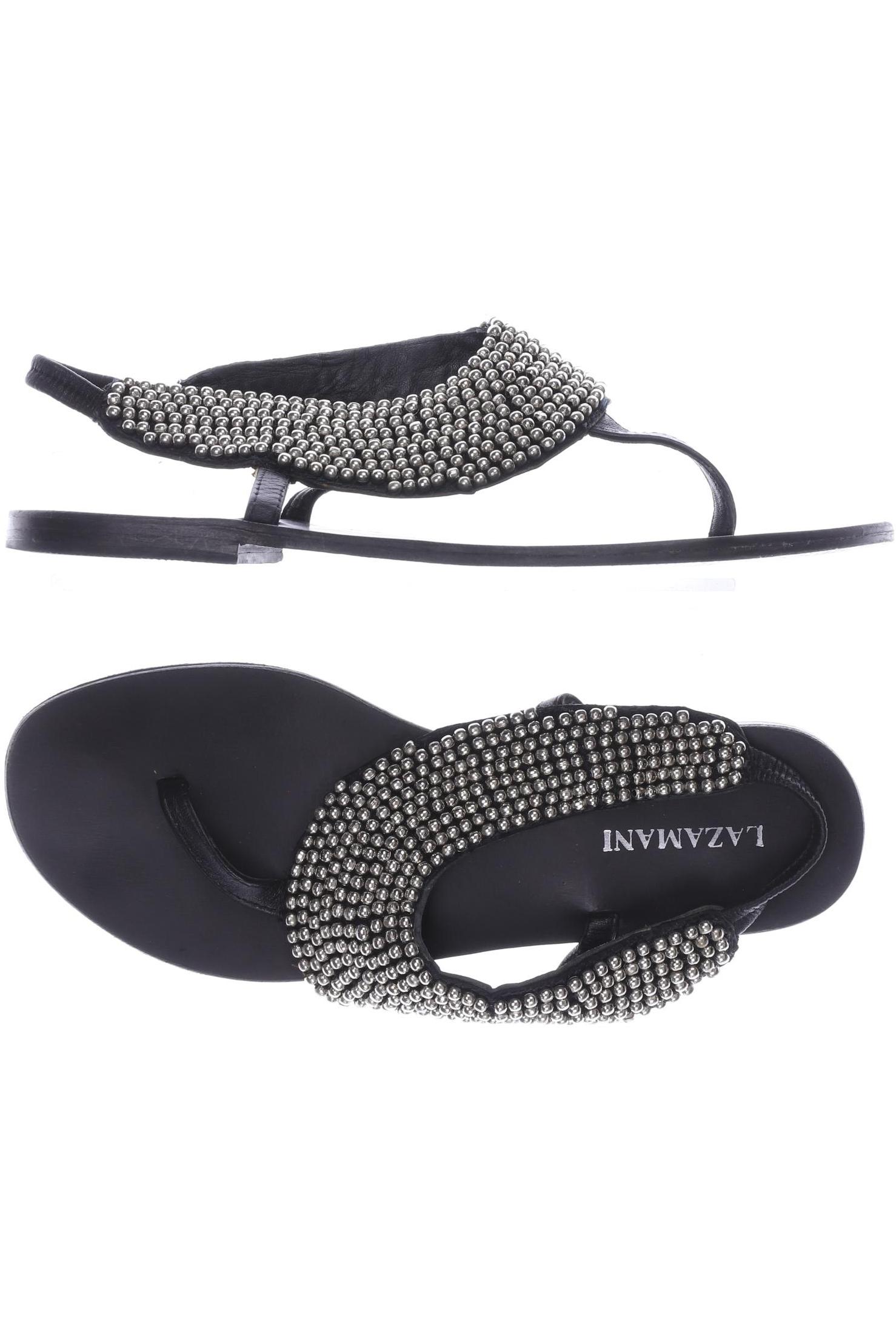 

Lazamani Damen Sandale, schwarz