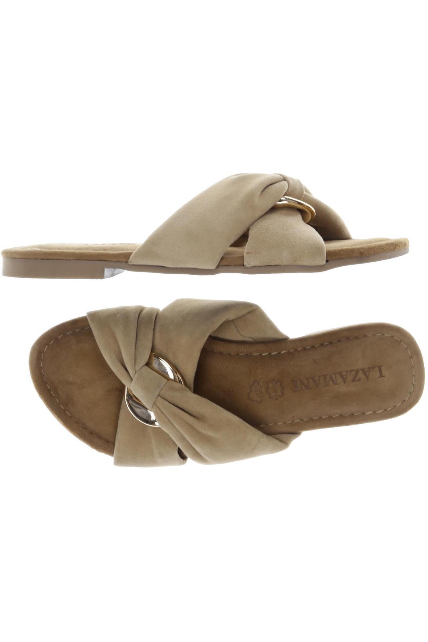 

Lazamani Damen Sandale, beige, Gr. 38