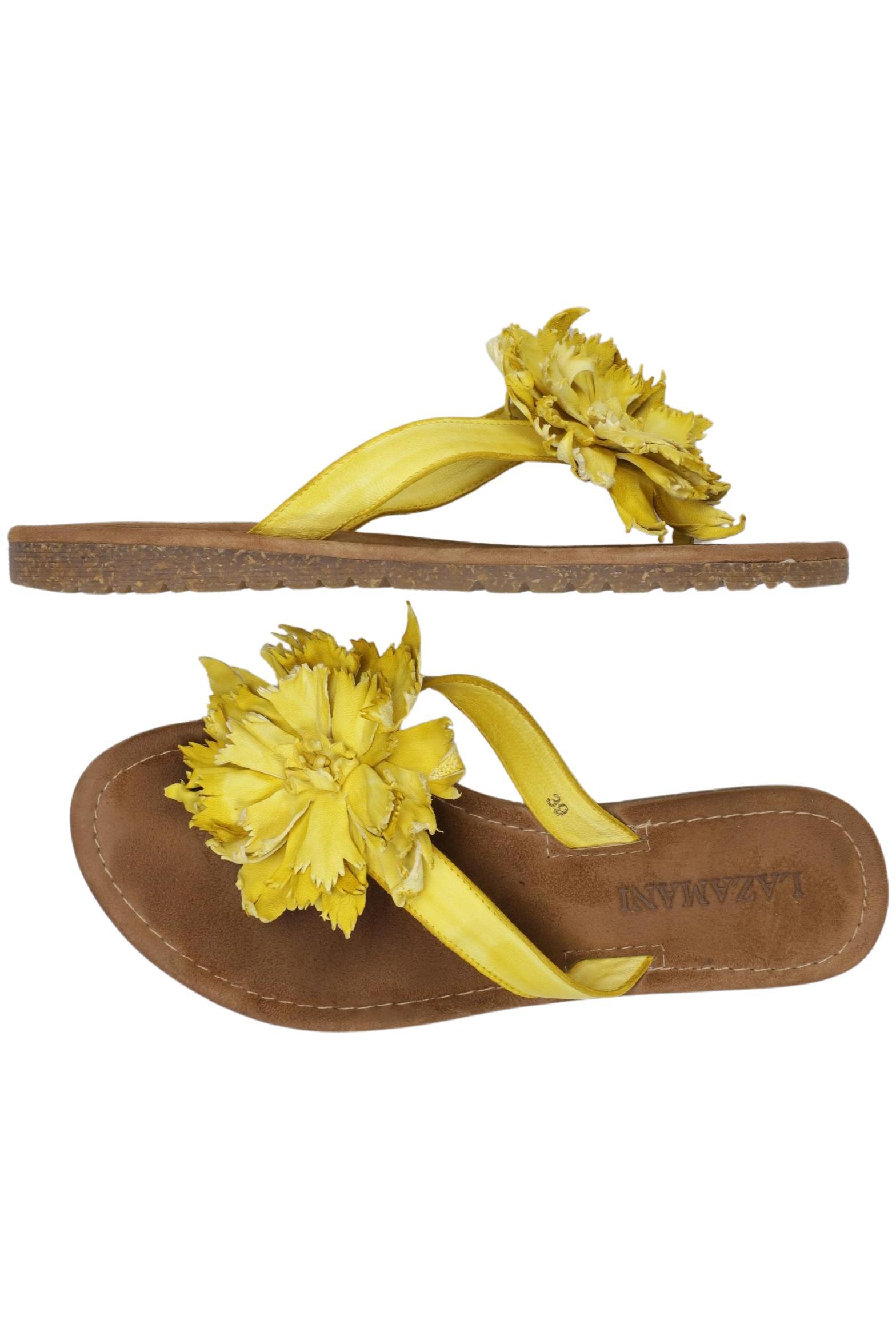 

Lazamani Damen Sandale, gelb, Gr. 39