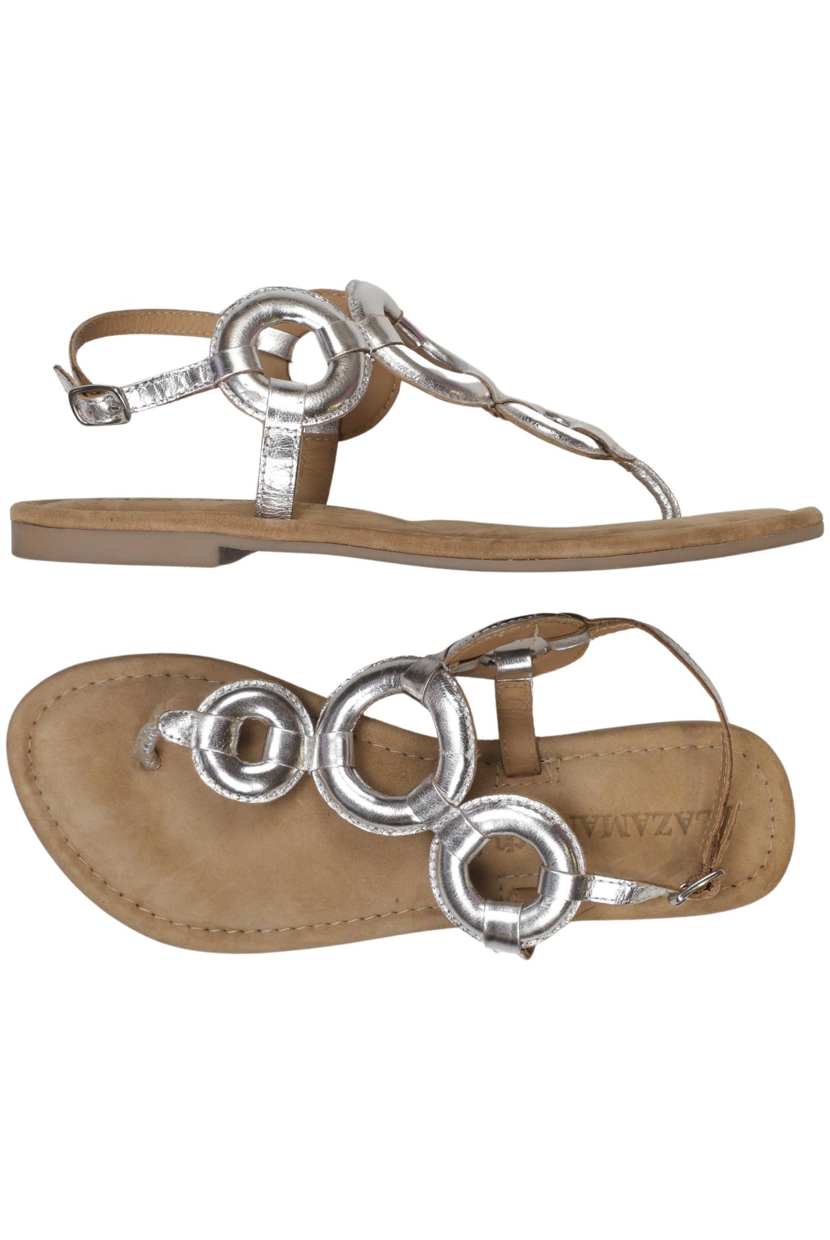 

Lazamani Damen Sandale, silber, Gr. 40