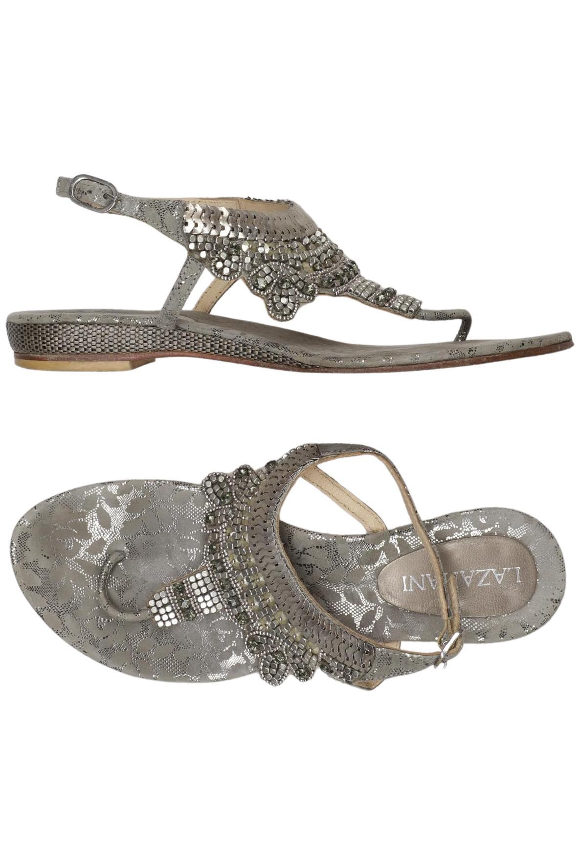 

Lazamani Damen Sandale, grau, Gr. 39