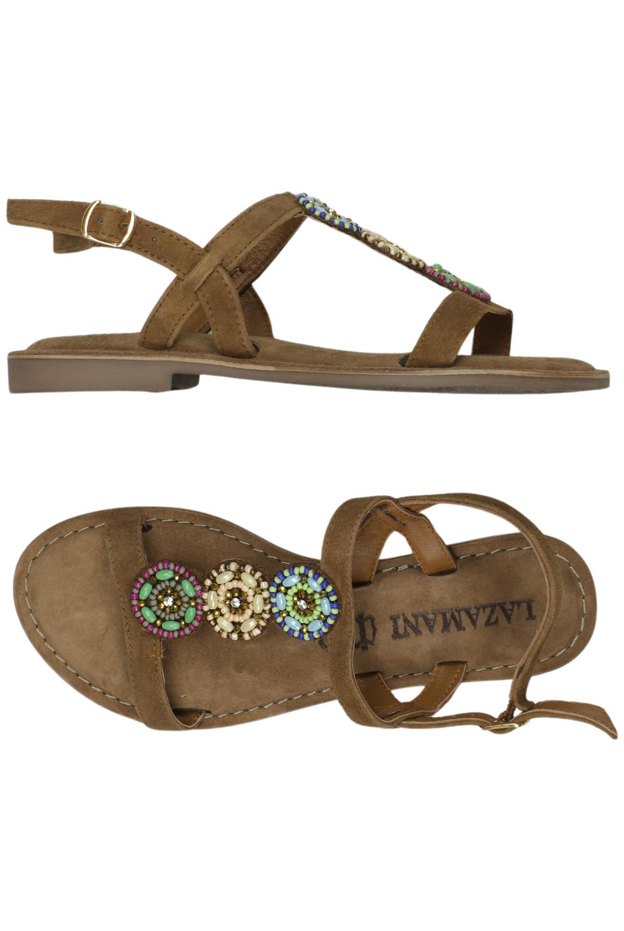 

Lazamani Damen Sandale, braun, Gr. 36