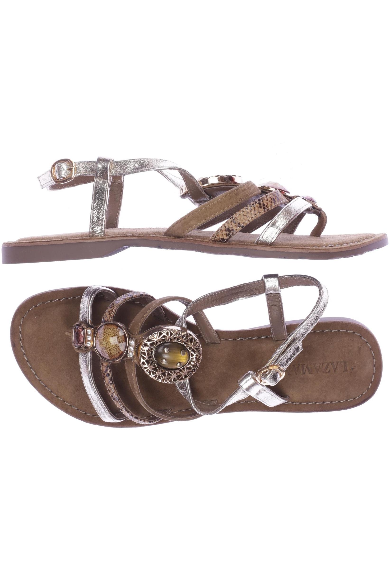 

Lazamani Damen Sandale, braun, Gr. 40