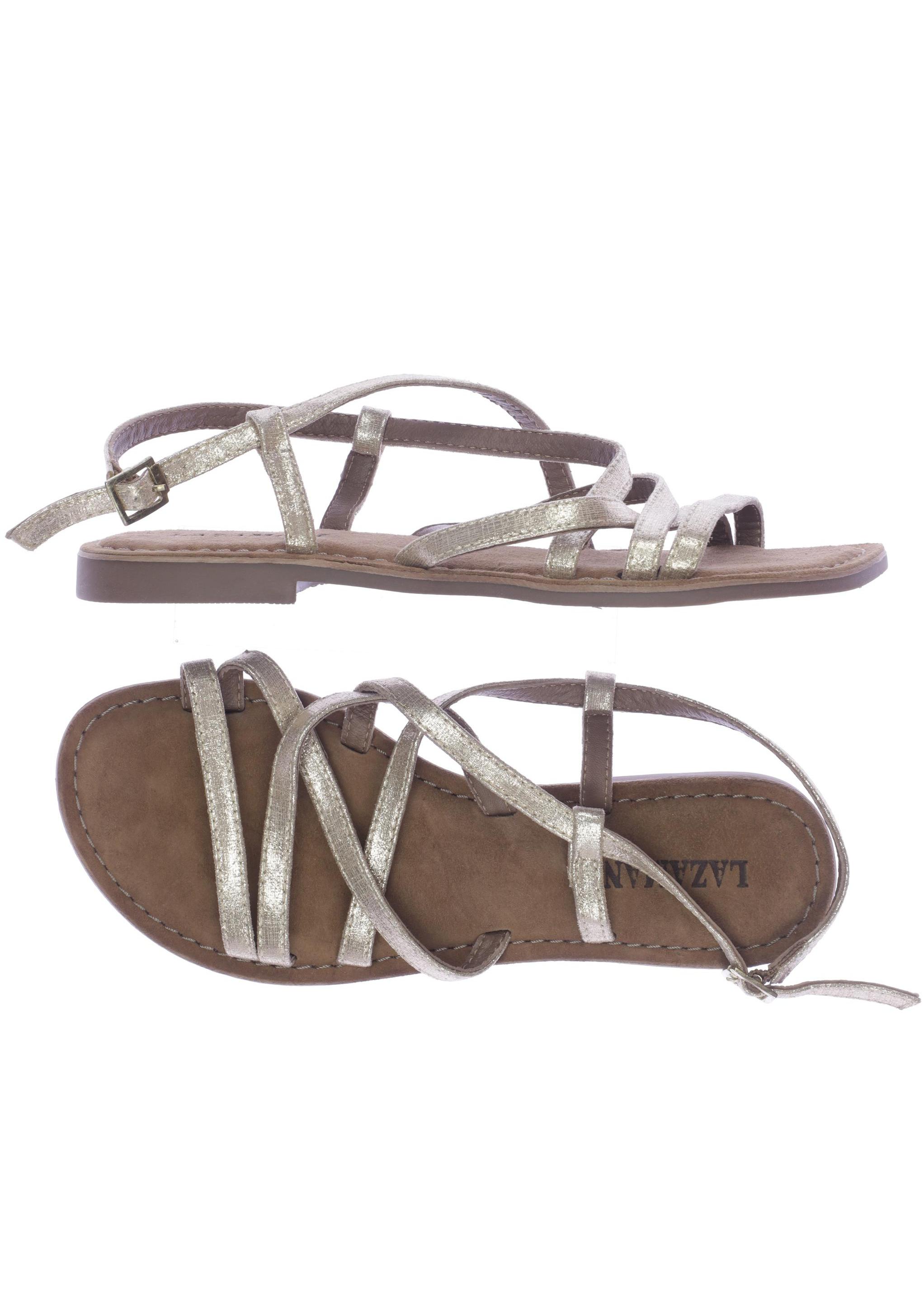 

Lazamani Damen Sandale, gold, Gr. 39