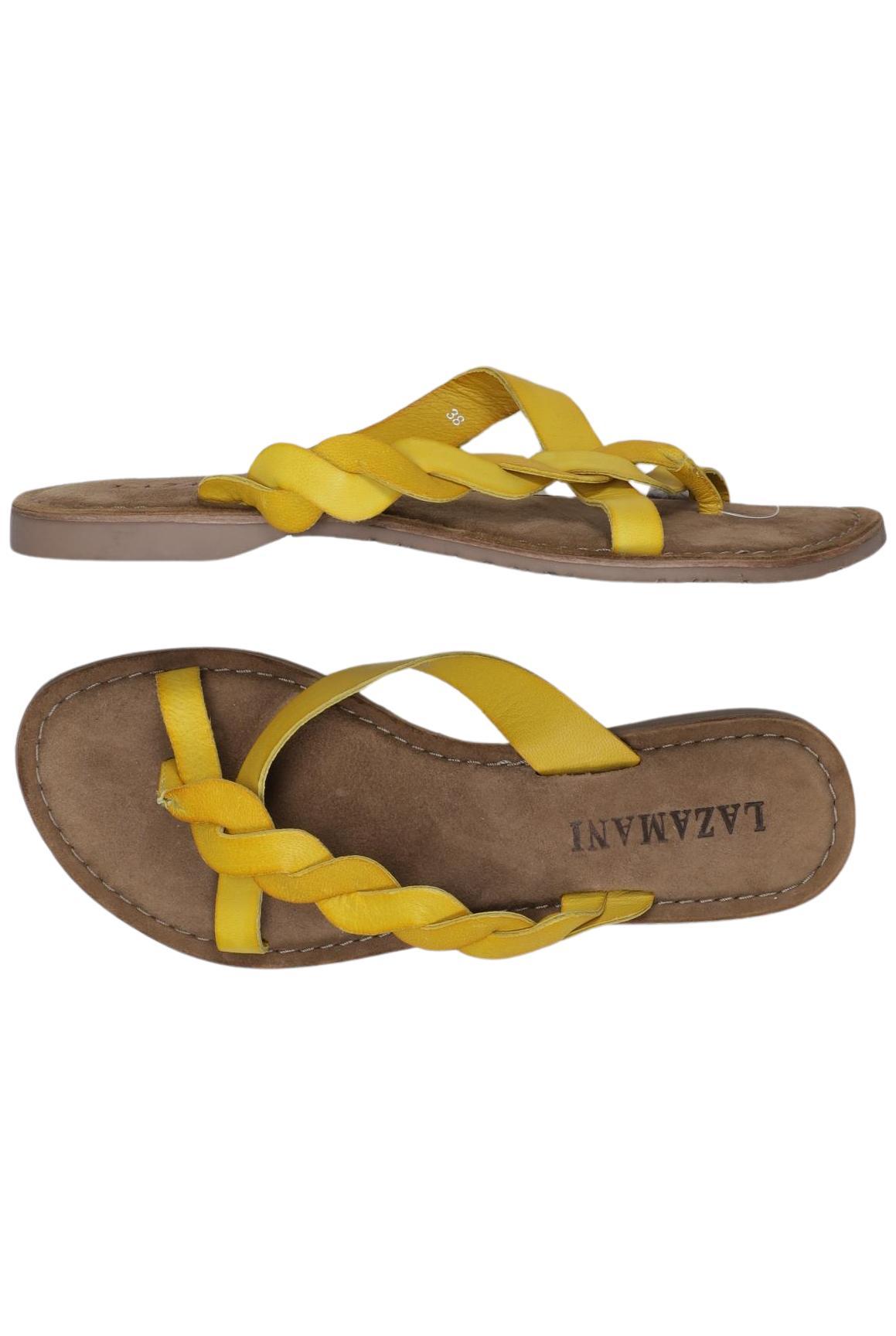 

Lazamani Damen Sandale, gelb, Gr. 38