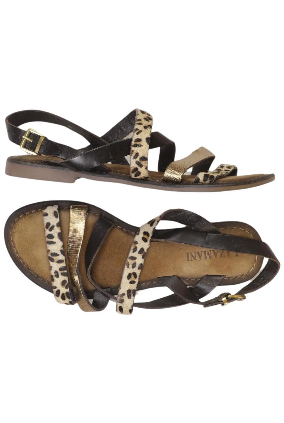 

Lazamani Damen Sandale, braun, Gr. 38