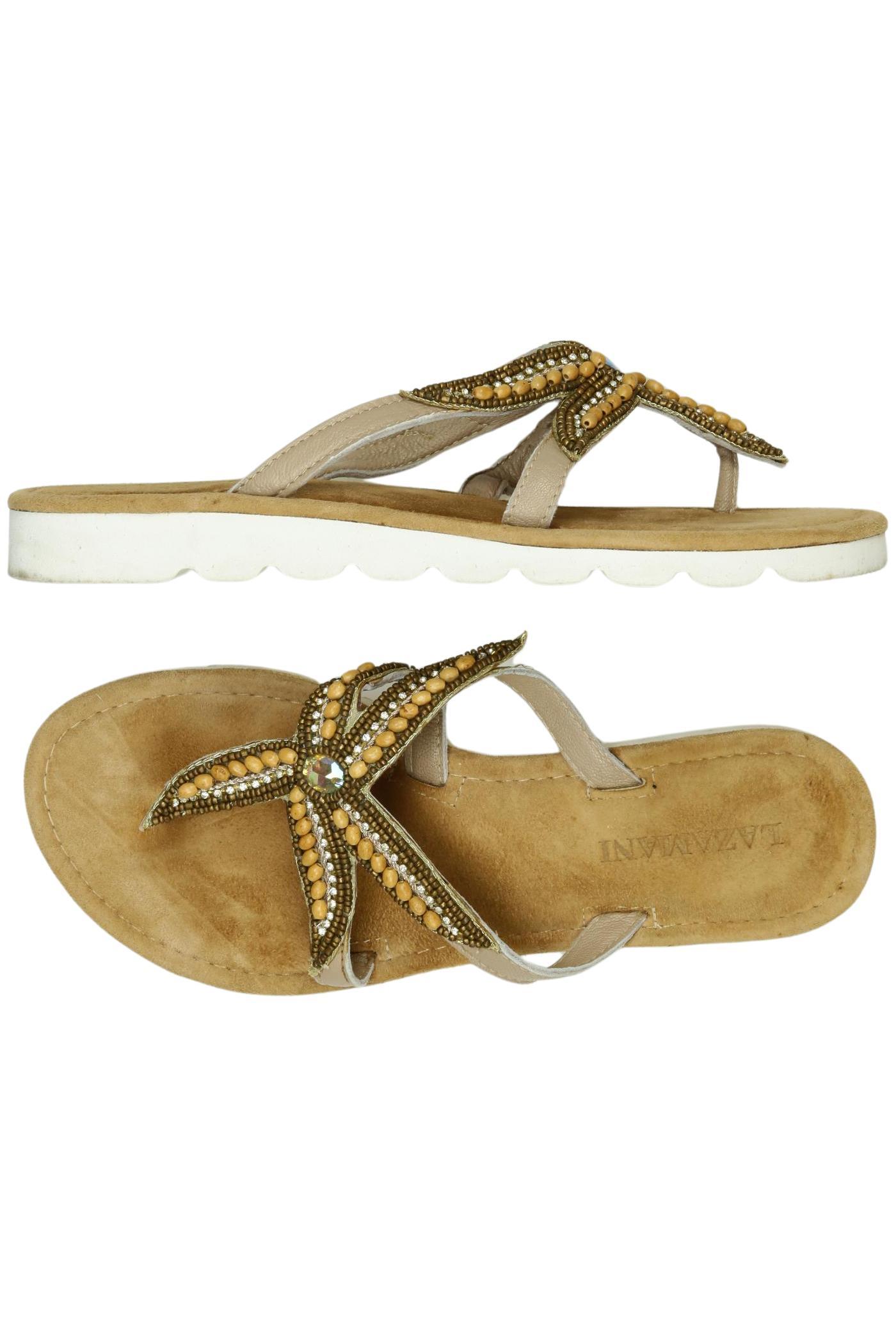 

Lazamani Damen Sandale, beige, Gr. 39