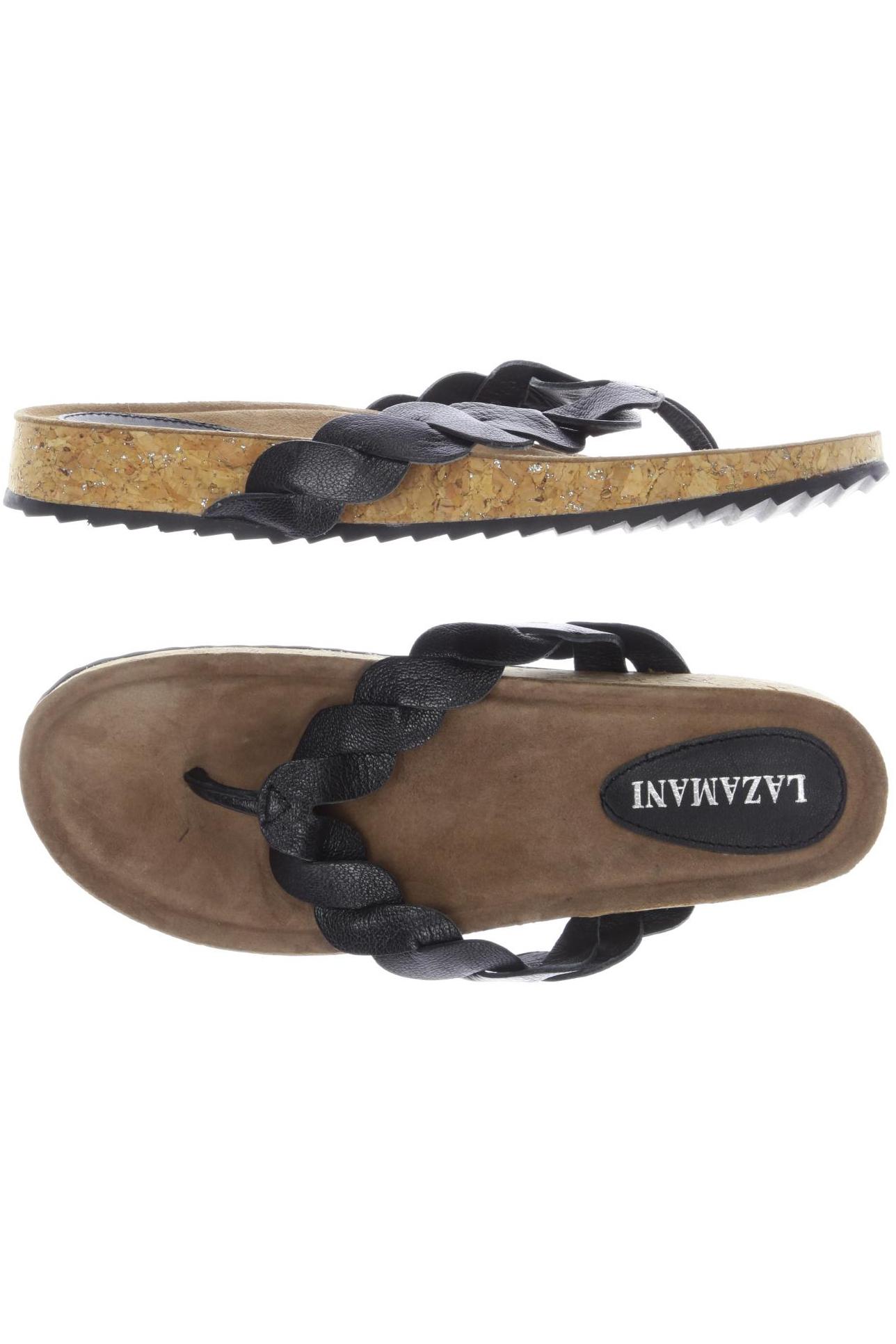 

Lazamani Damen Sandale, schwarz, Gr. 40