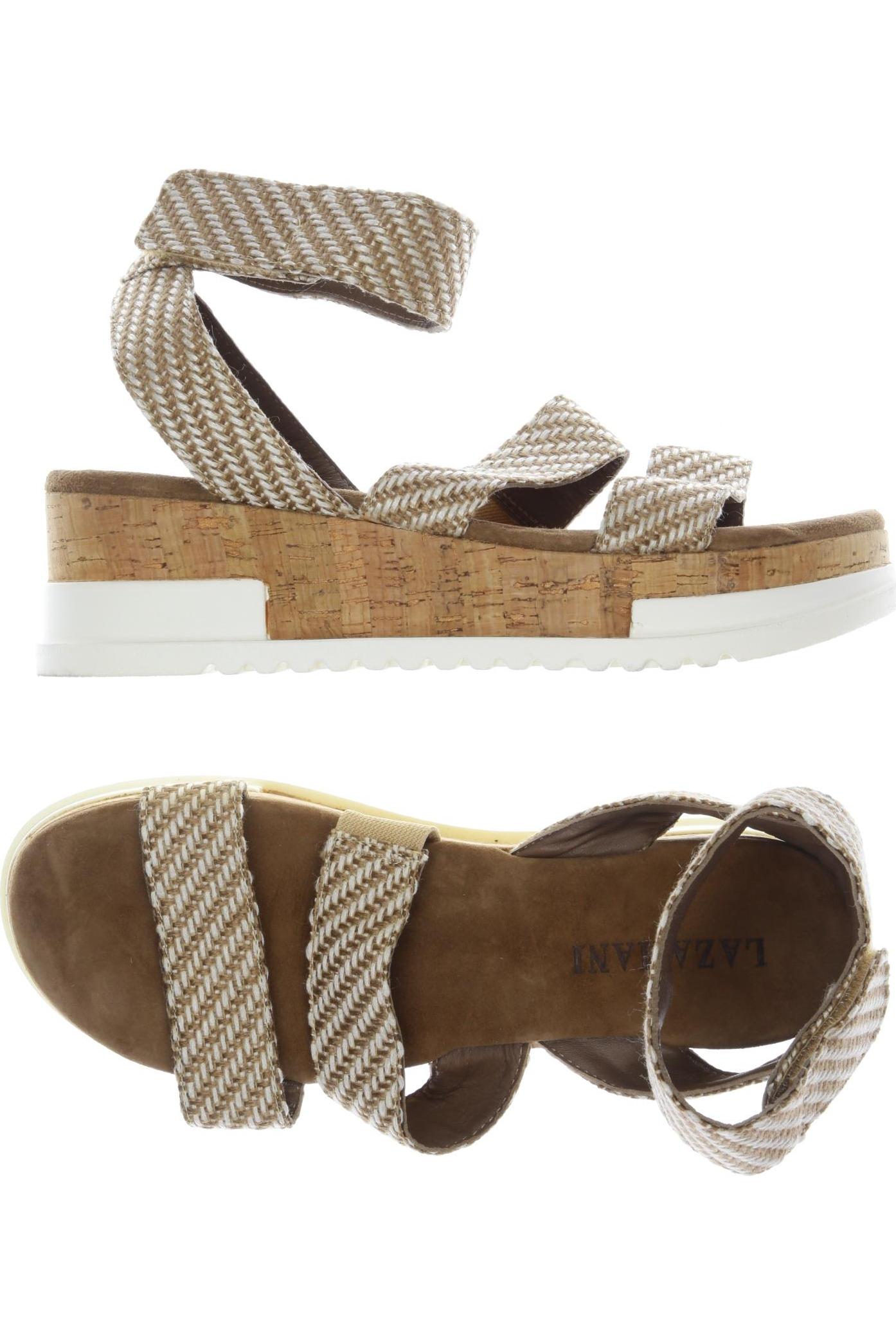 

Lazamani Damen Sandale, beige, Gr. 40