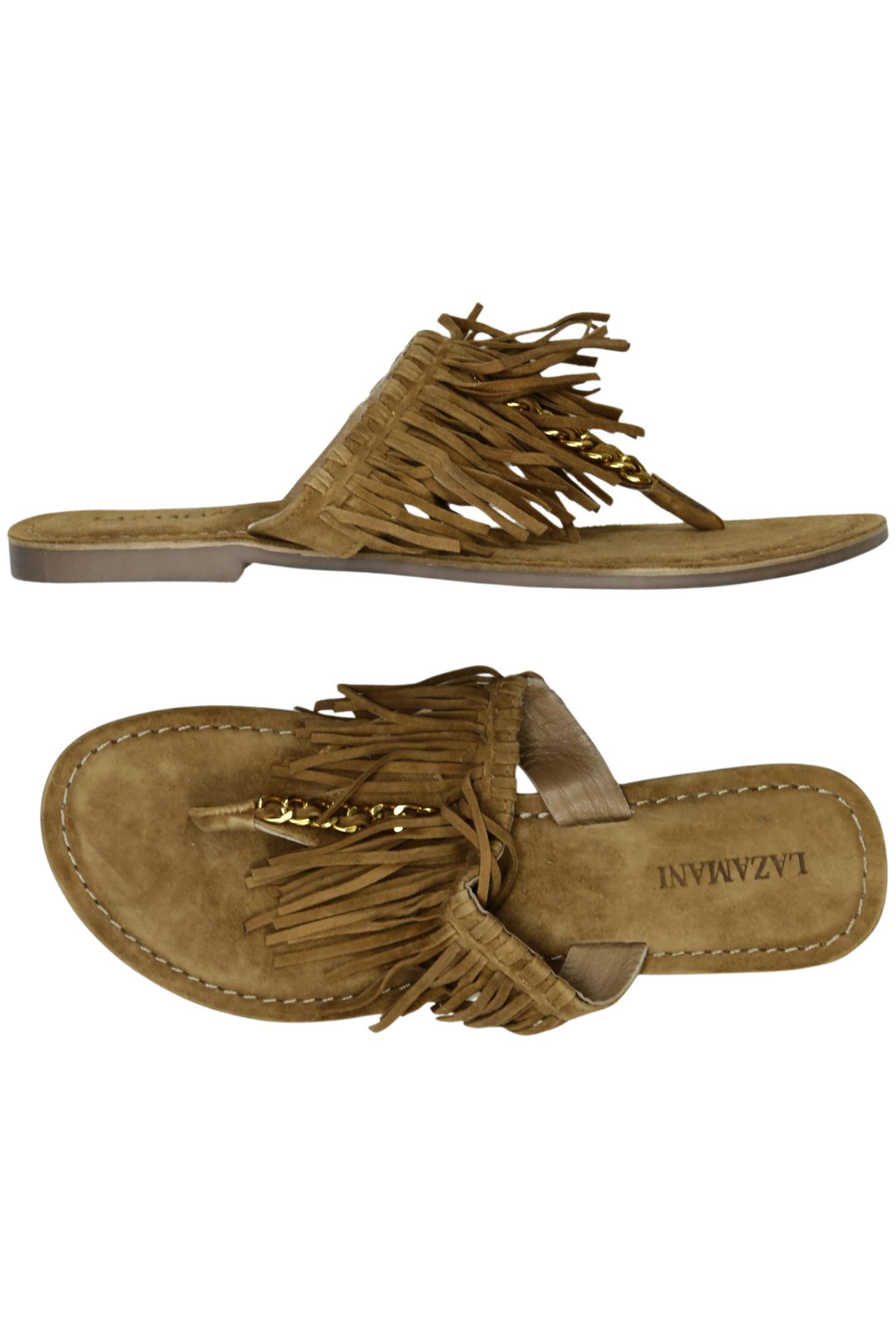 

Lazamani Damen Sandale, braun, Gr. 42