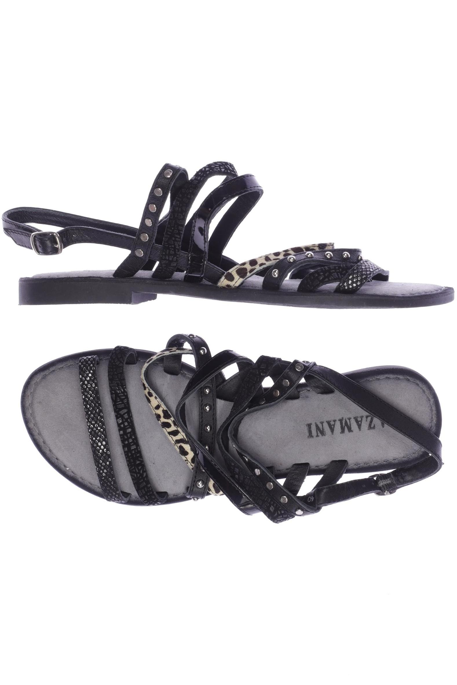 

Lazamani Damen Sandale, schwarz
