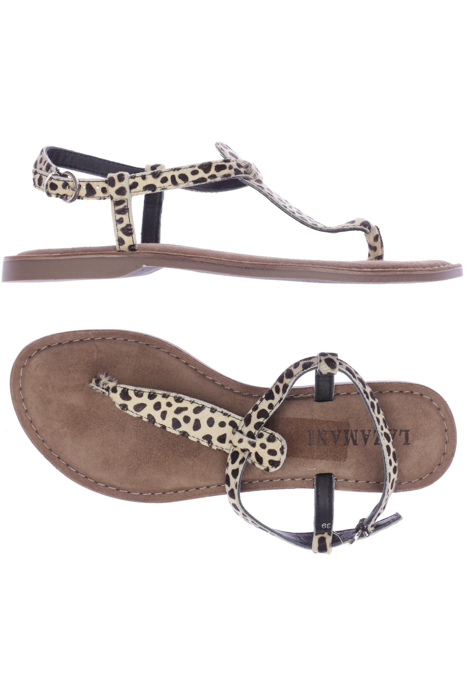 

Lazamani Damen Sandale, beige, Gr. 39