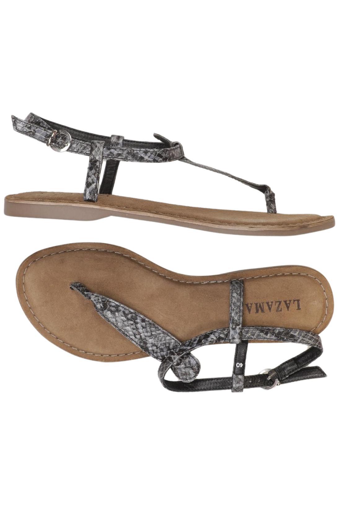 

Lazamani Damen Sandale, grau, Gr. 40