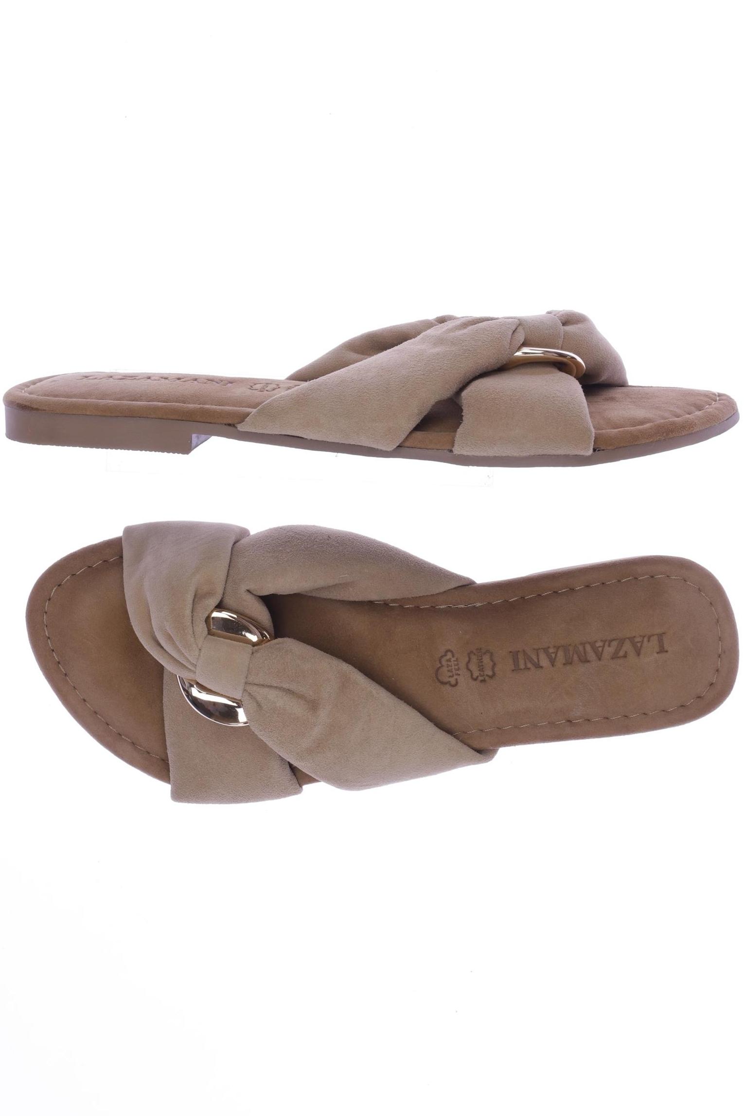 

Lazamani Damen Sandale, beige, Gr. 40