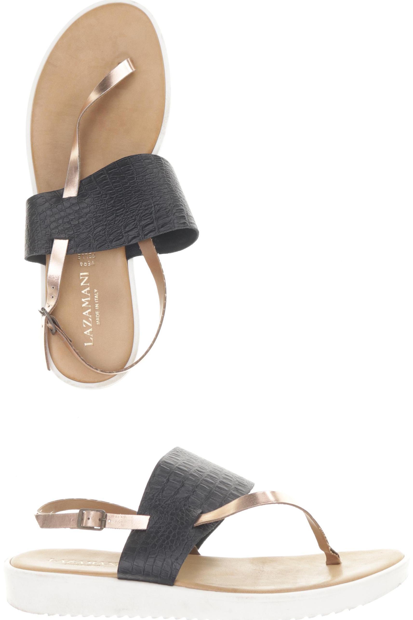 

Lazamani Damen Sandale, schwarz, Gr. 40