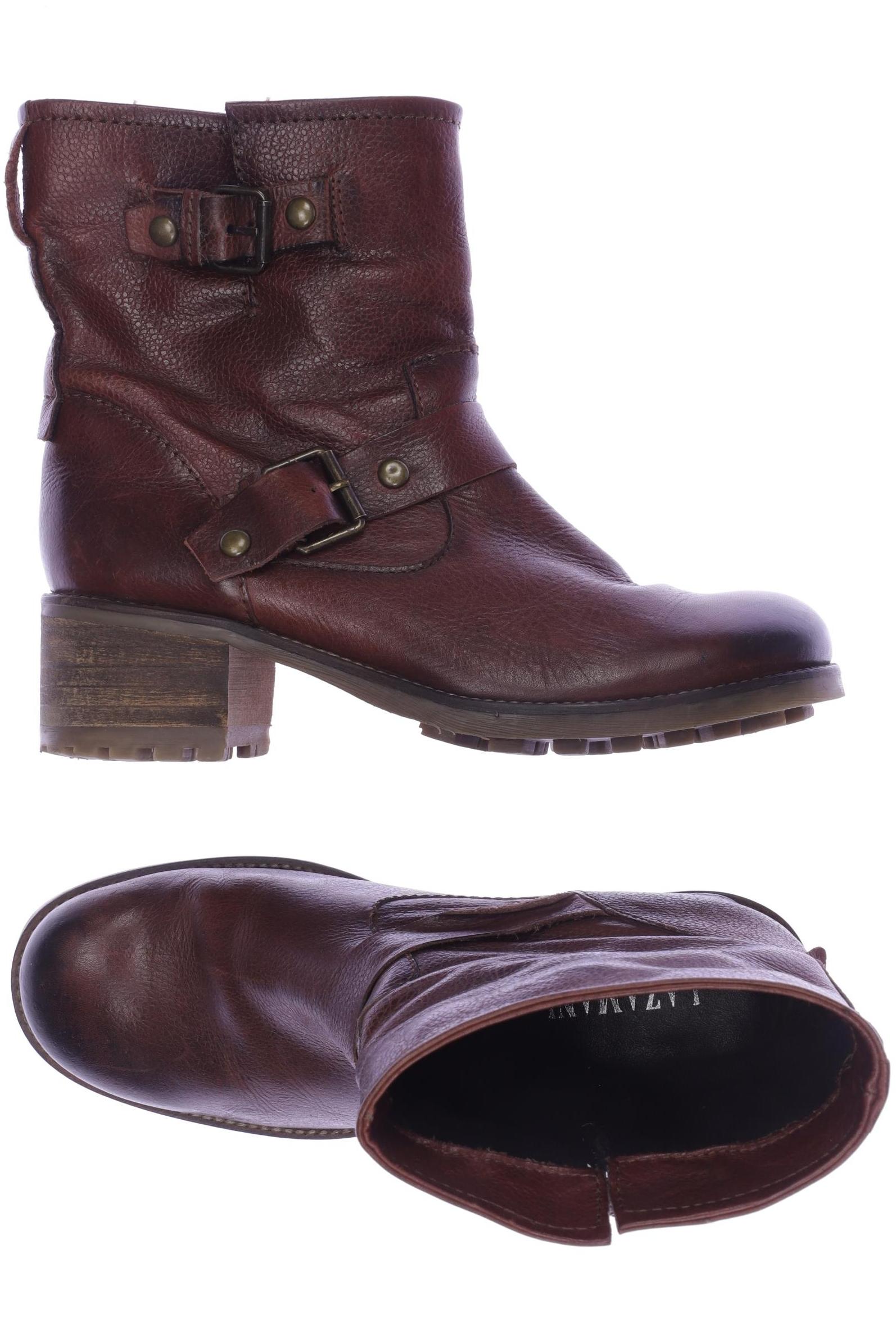 

Lazamani Damen Stiefelette, bordeaux, Gr. 38