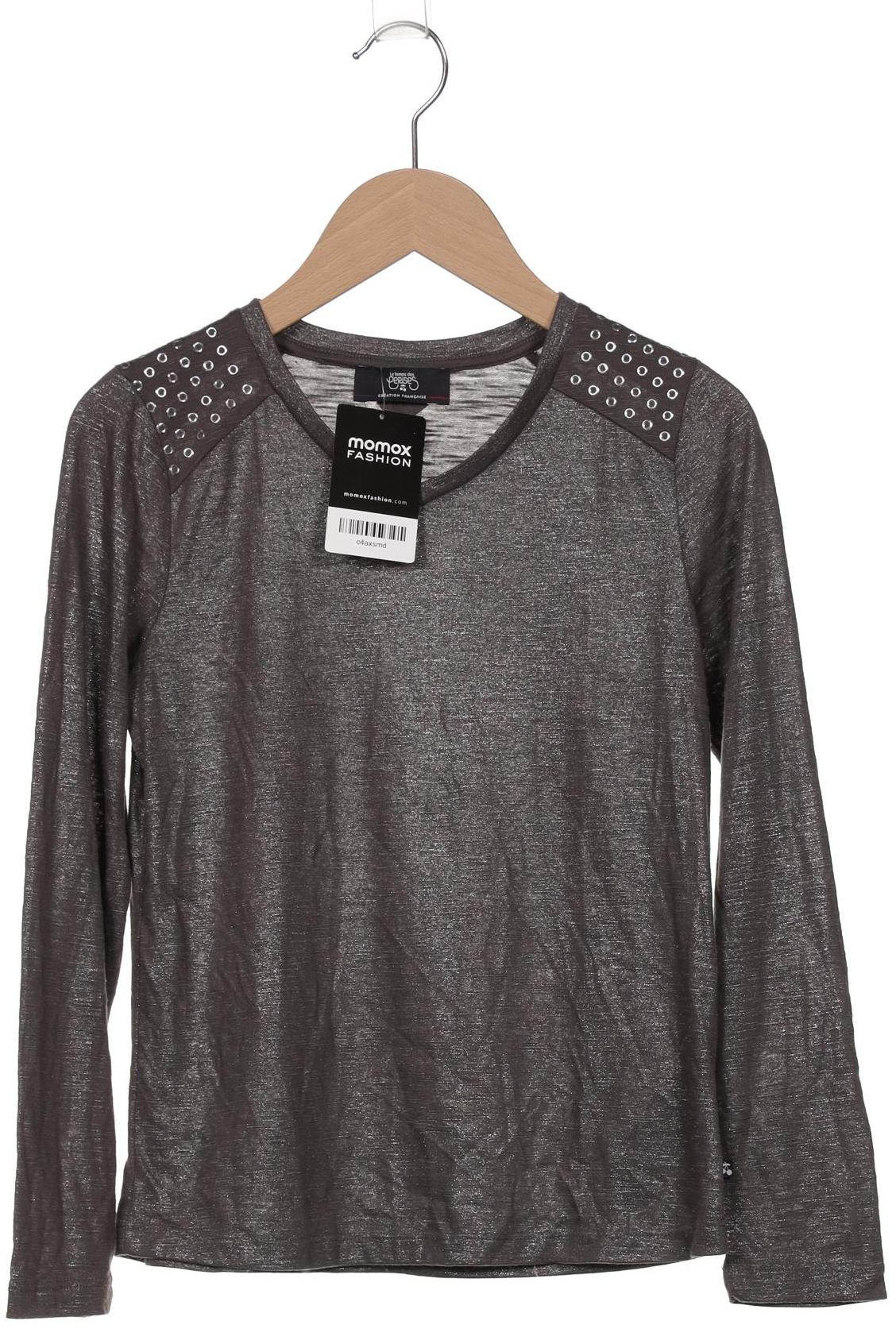 

le temps des cerises Damen Langarmshirt, grau, Gr. 32