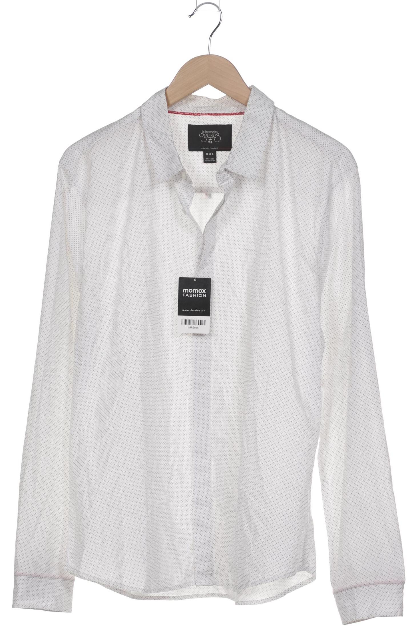 Thumbnail - le temps des cerises Herren Hemd, weiß, Gr. 56