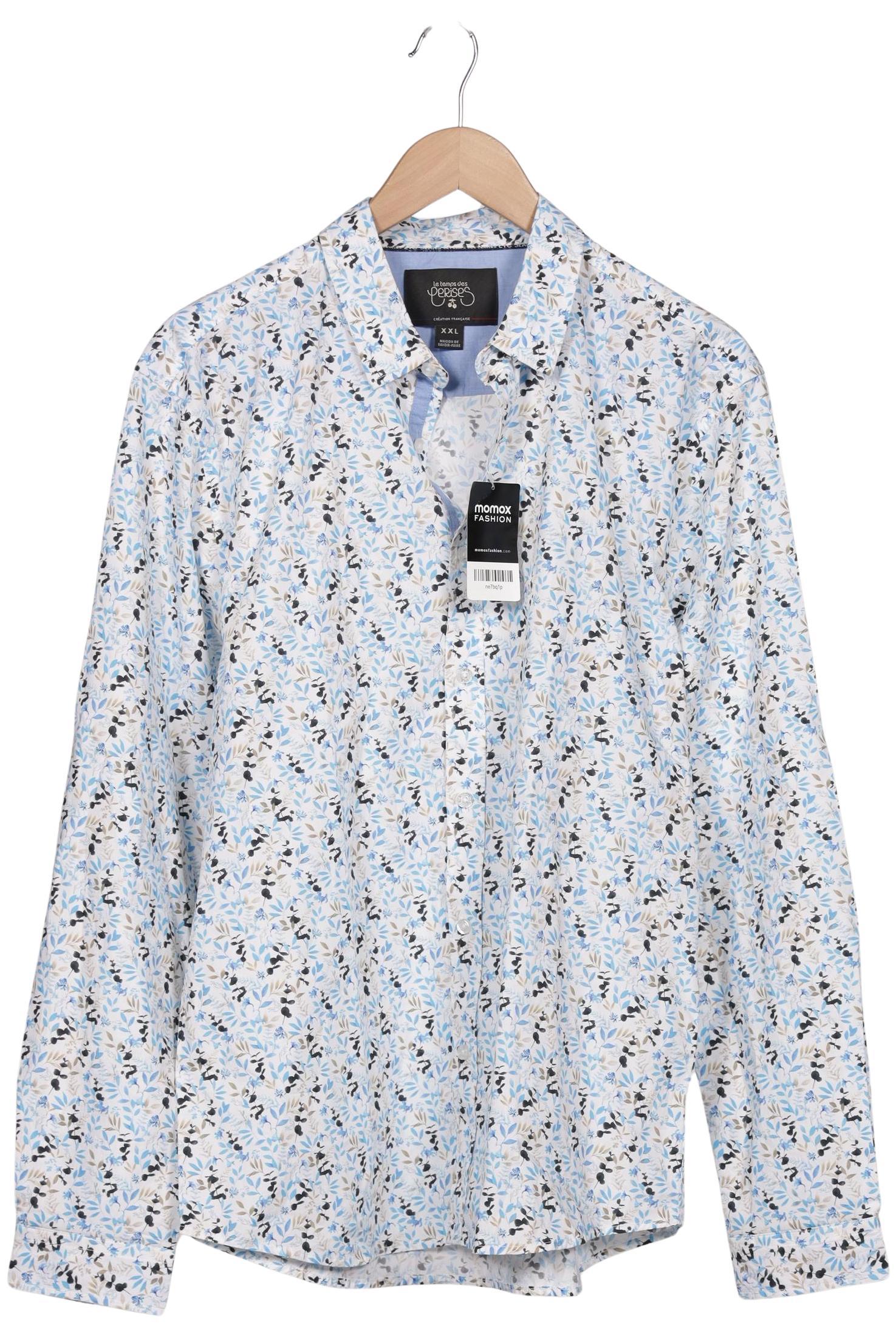 

le temps des cerises Herren Hemd, blau, Gr. 56