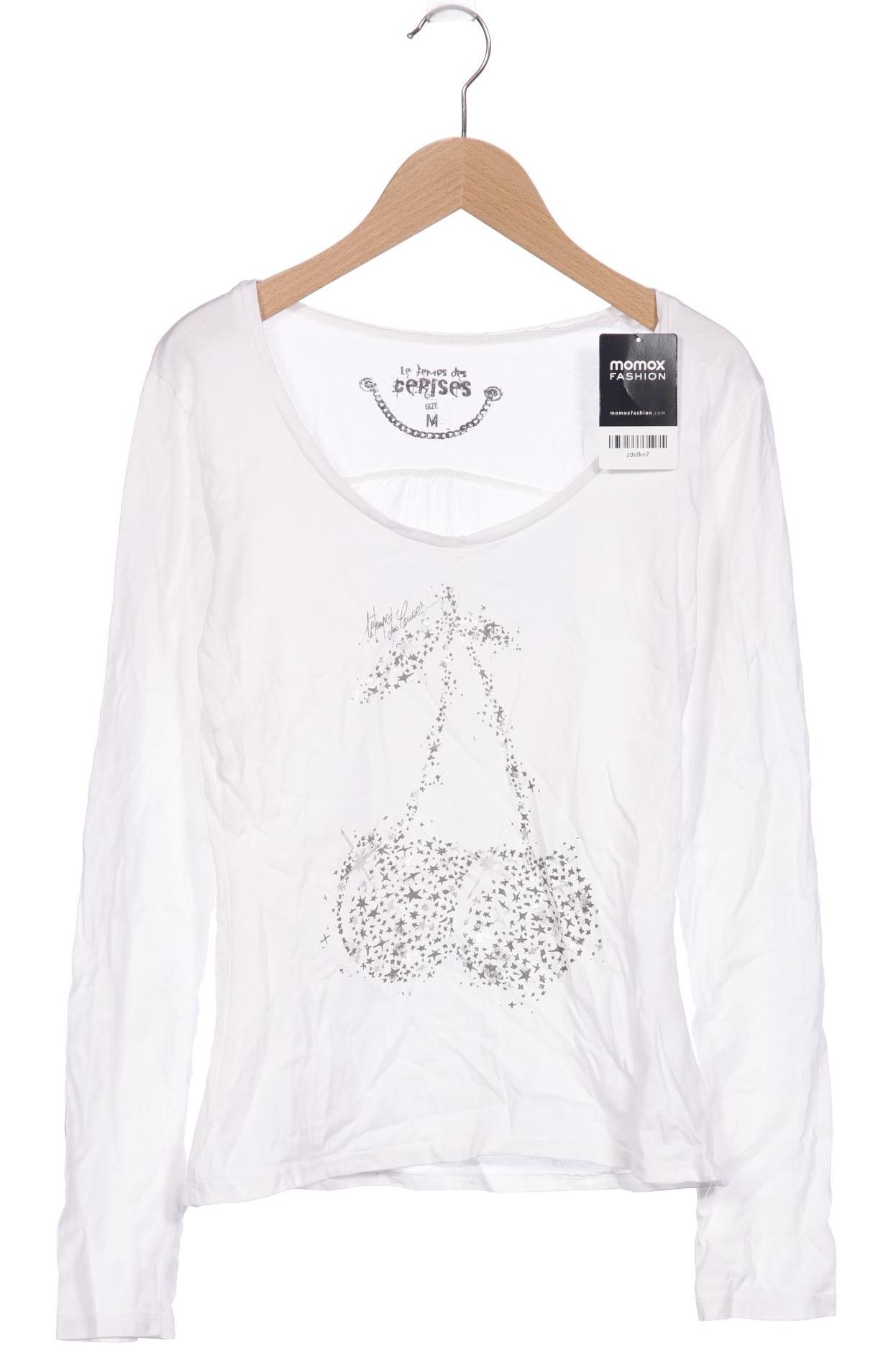 

le temps des cerises Damen Langarmshirt, weiß, Gr. 38