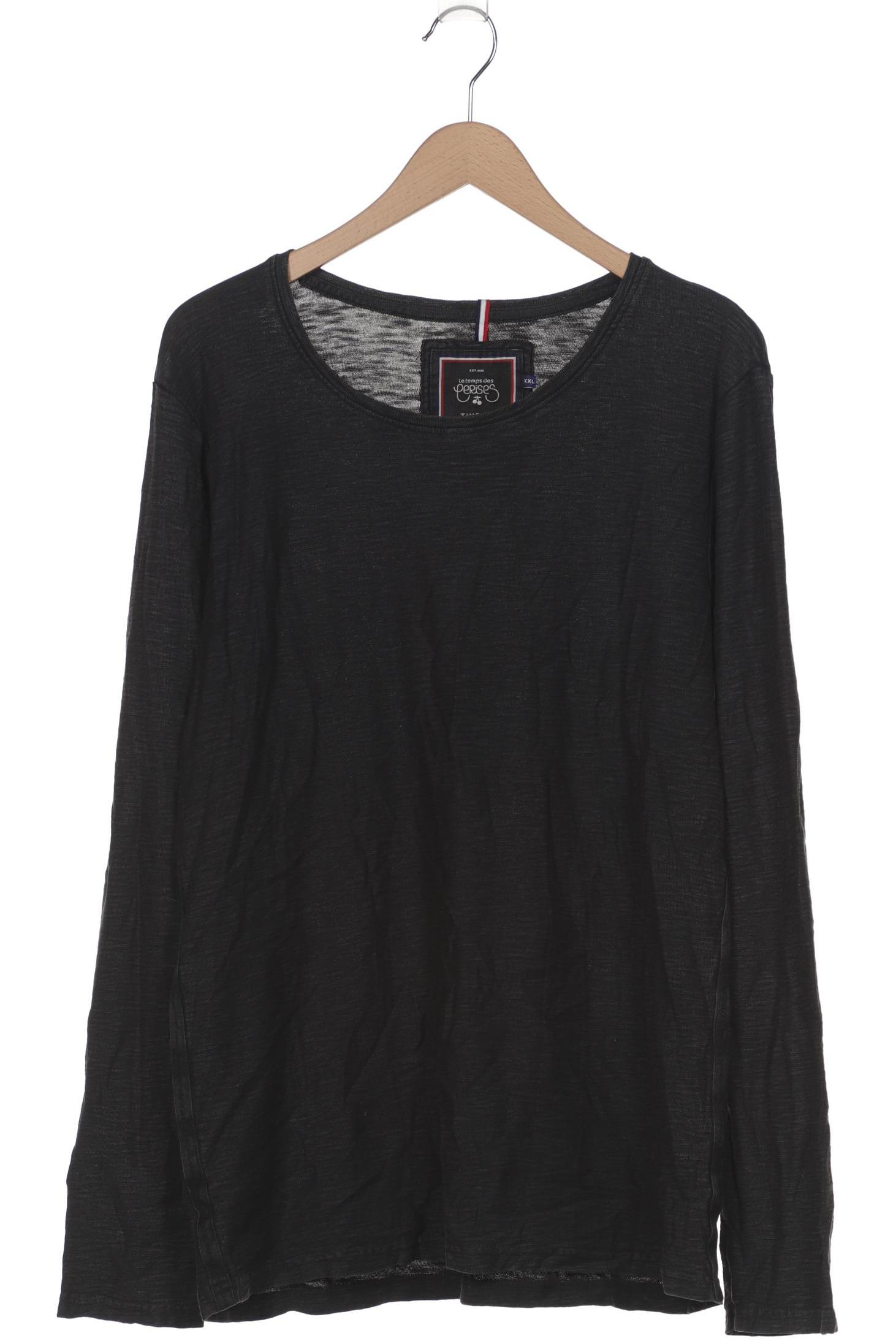 

le temps des cerises Herren Langarmshirt, schwarz, Gr. 56