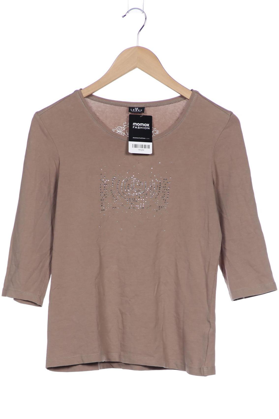 

Lebek Damen Langarmshirt, beige, Gr. 36