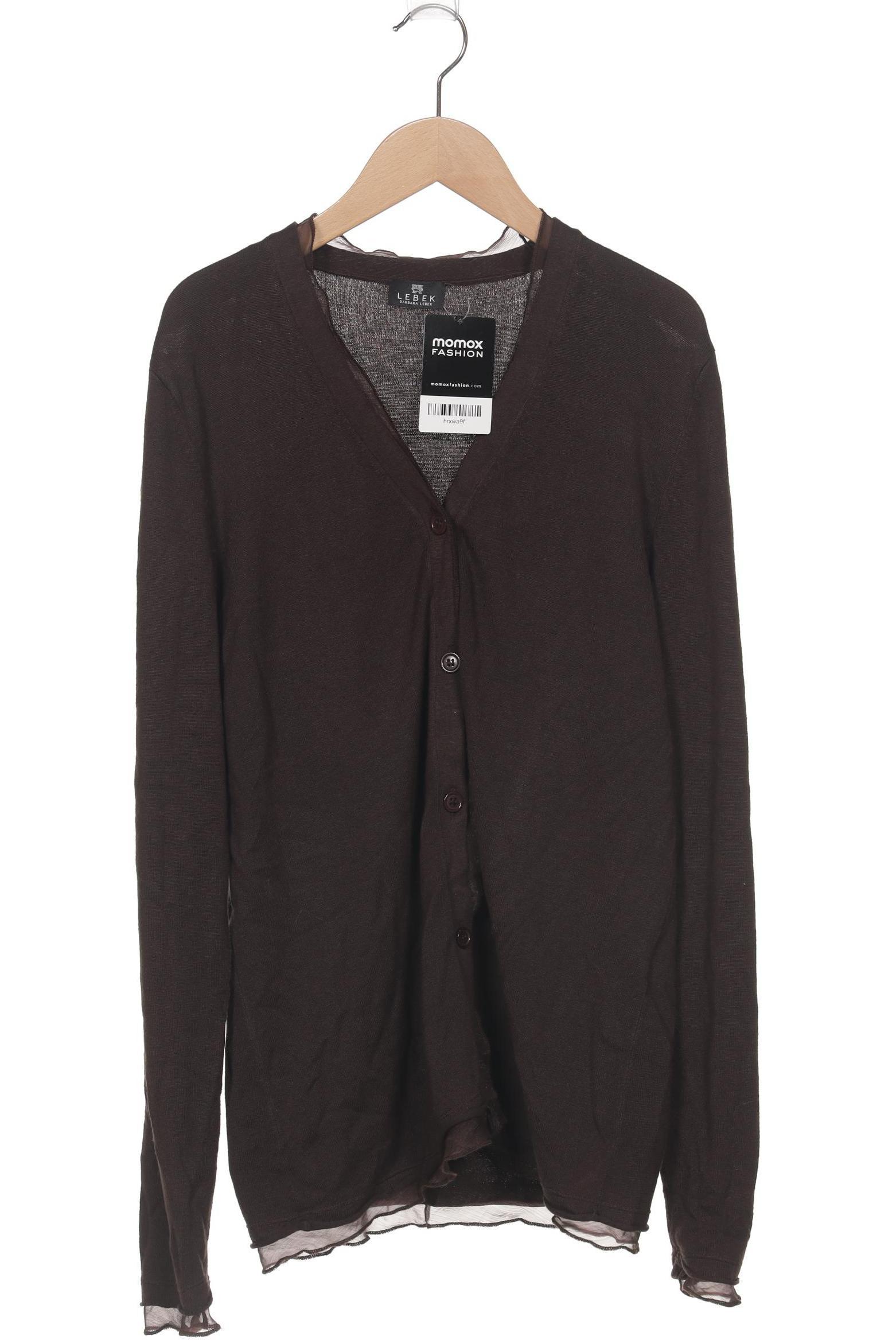 

Lebek Damen Strickjacke, braun, Gr. 38