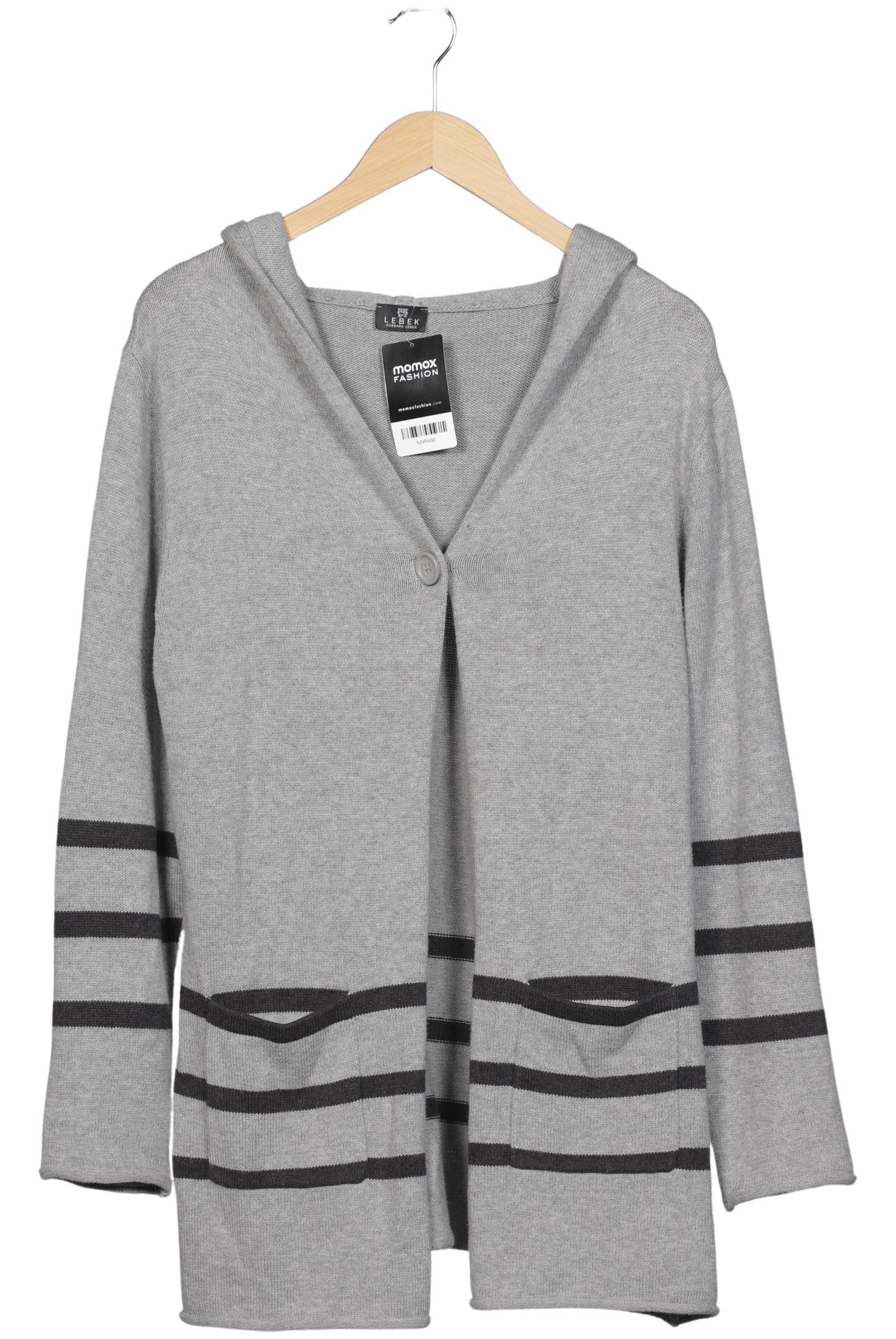 

Lebek Damen Strickjacke, grau, Gr. 44