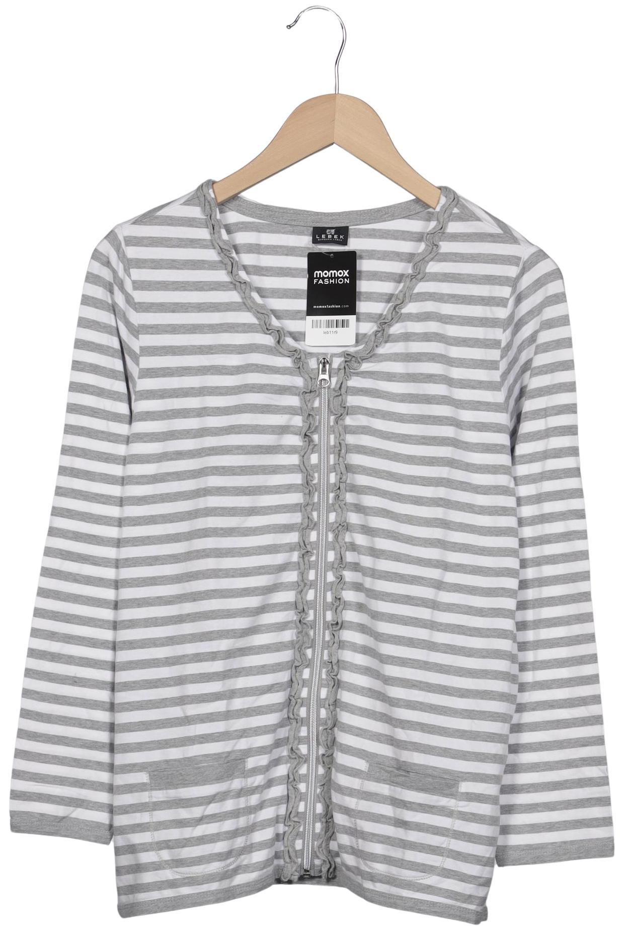 

Lebek Damen Strickjacke, grau, Gr. 42