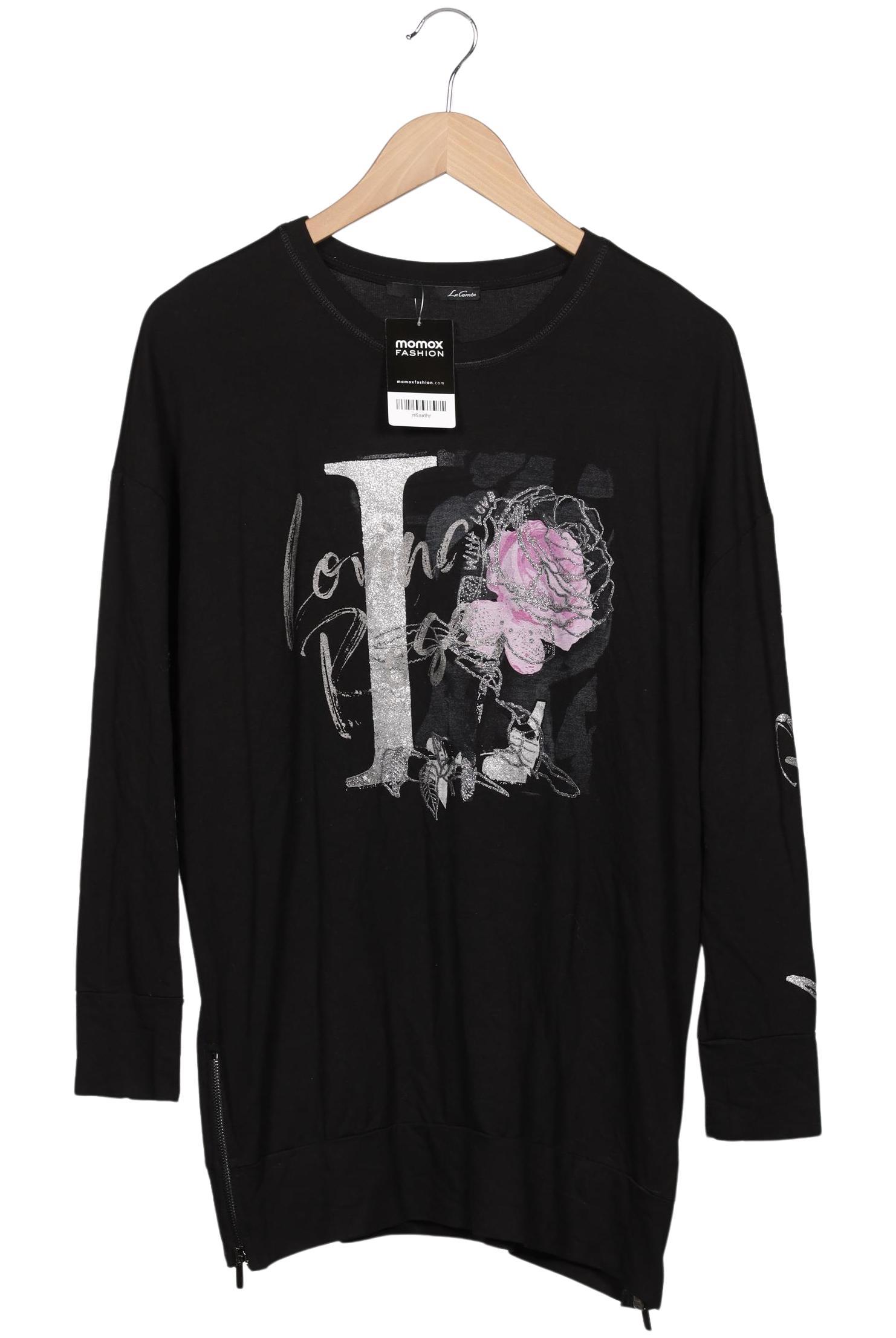 

Lecomte Damen Langarmshirt, schwarz, Gr. 38