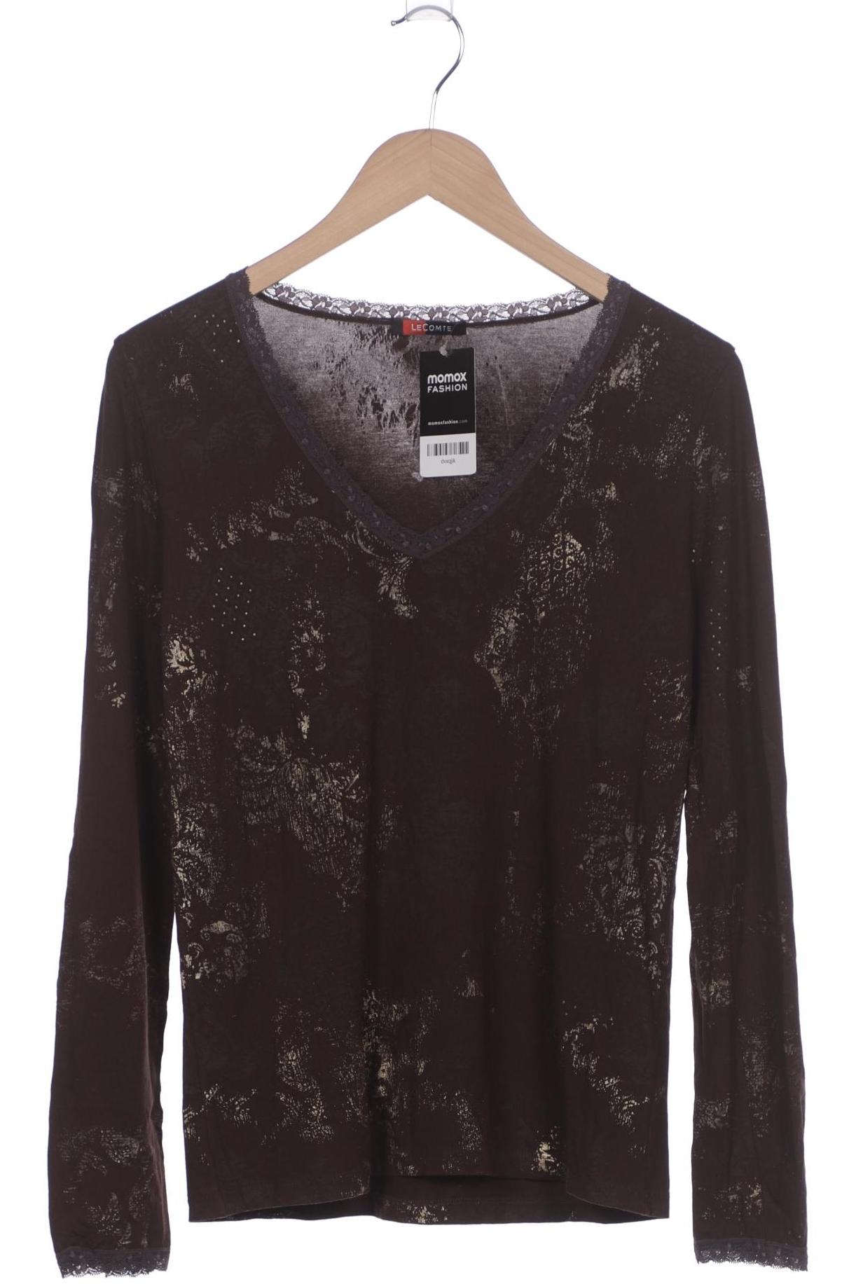 

Lecomte Damen Langarmshirt, braun, Gr. 38